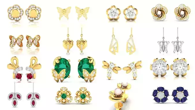 157 NATURE INSPIRED EARRINGS COLLECTION  