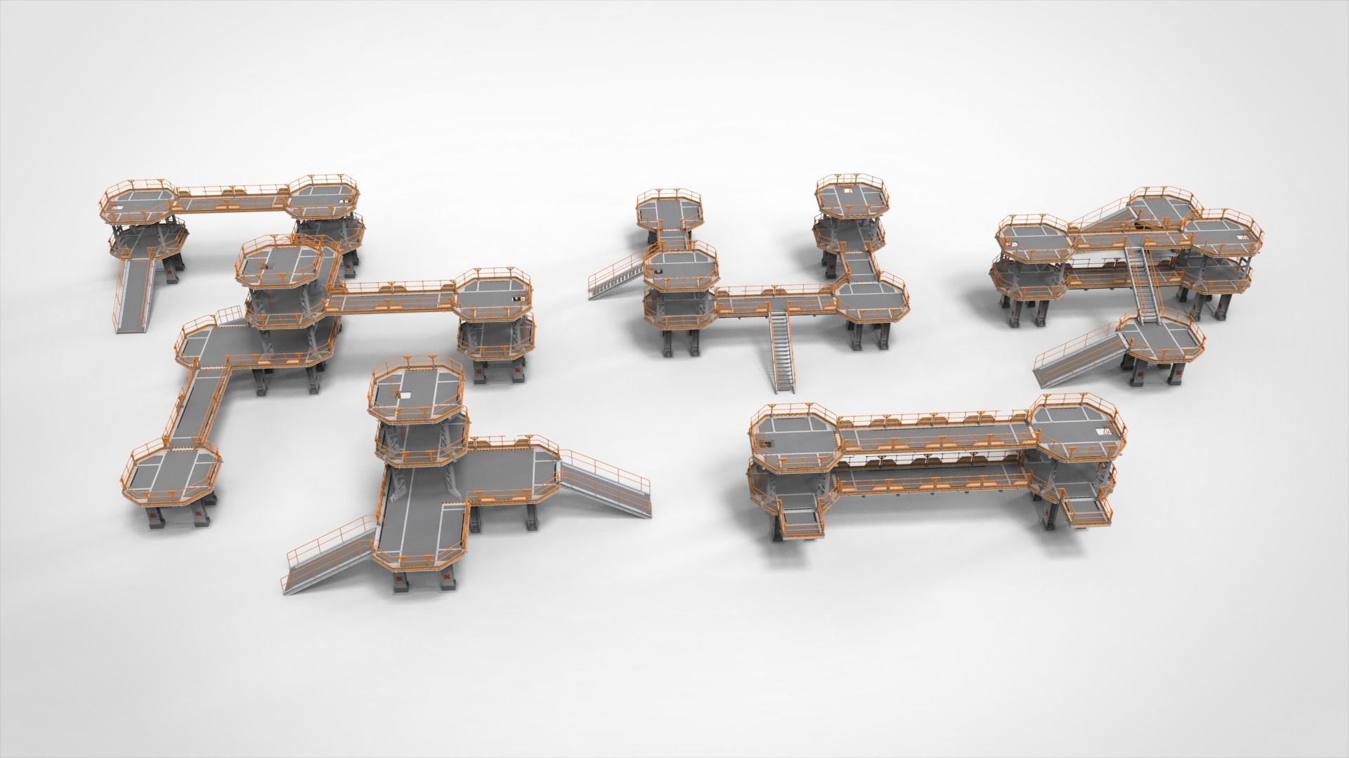 Sci Fi Modular Environment 9 3D model_2