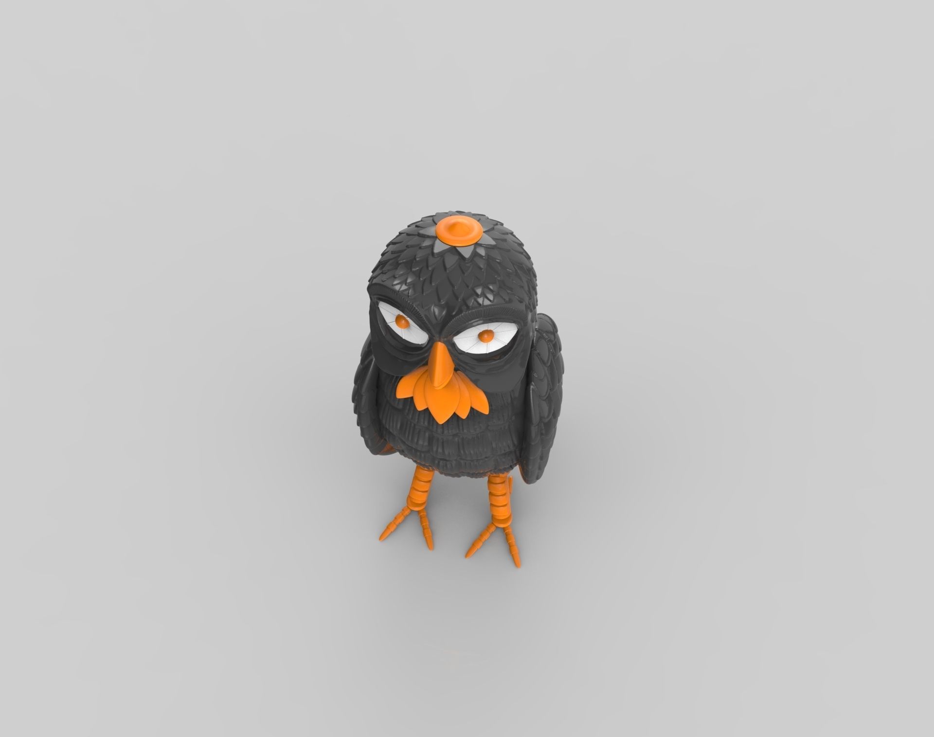 Owl haunted mansion 3D print model_5