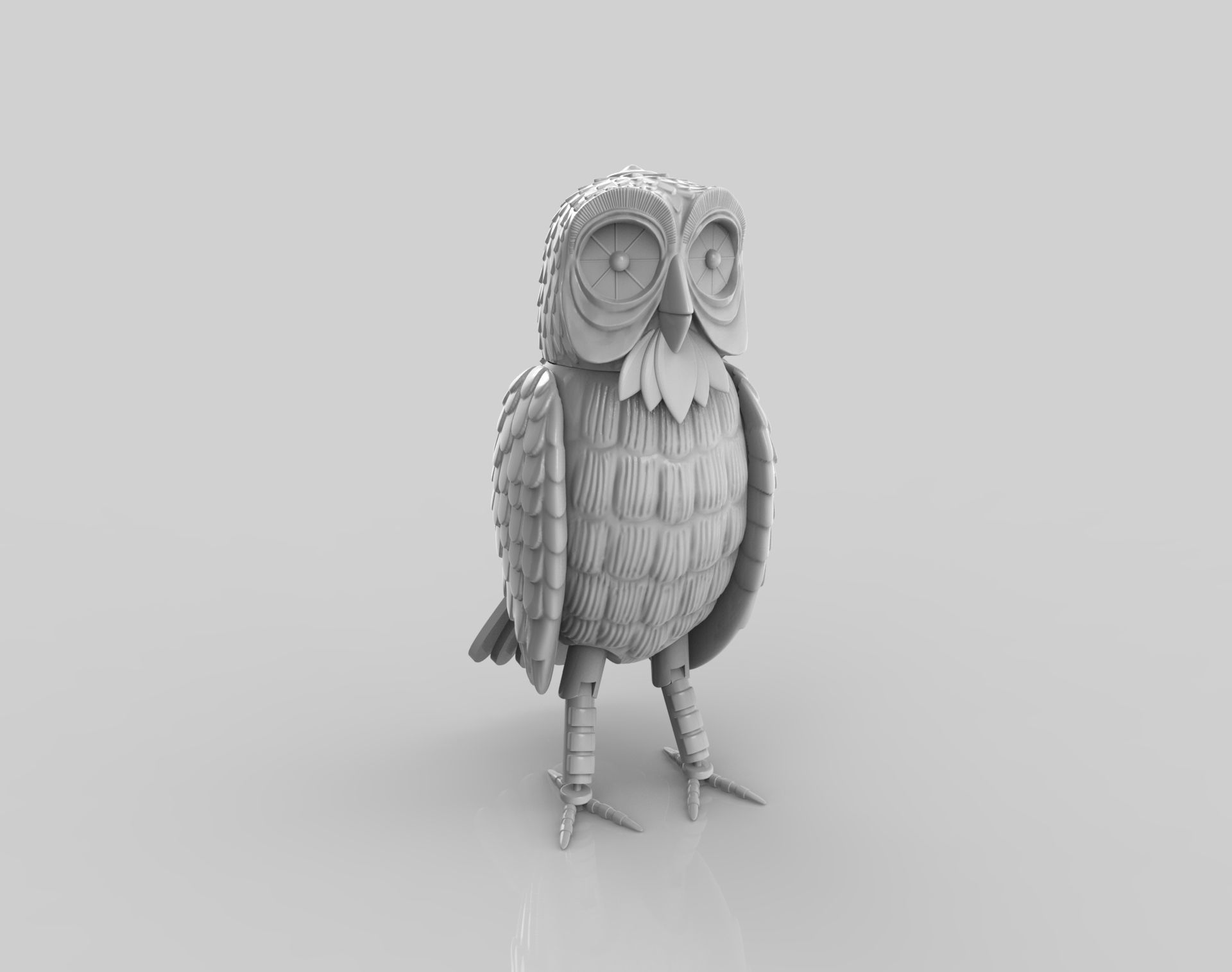 Owl haunted mansion 3D print model_7