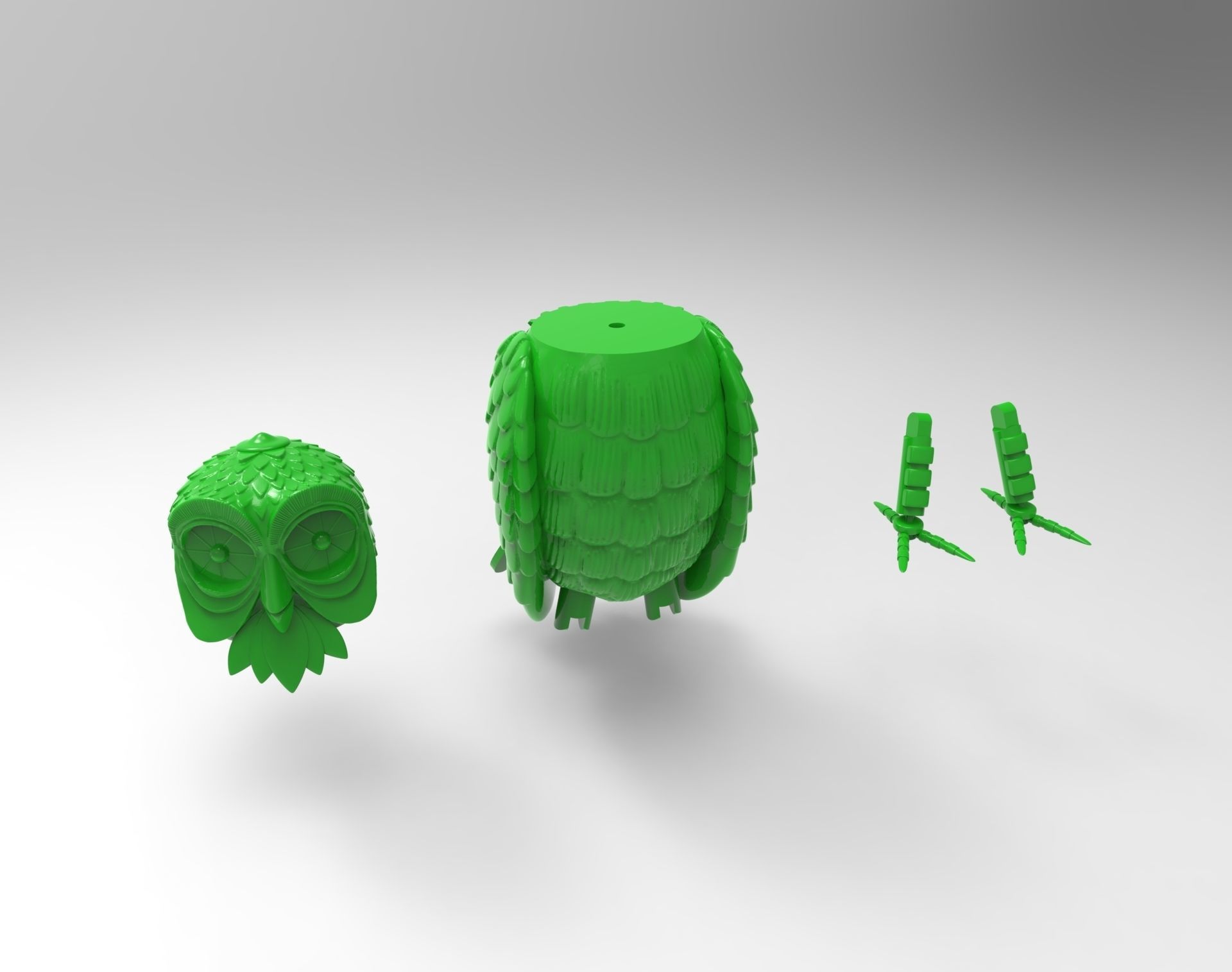 Owl haunted mansion 3D print model_6