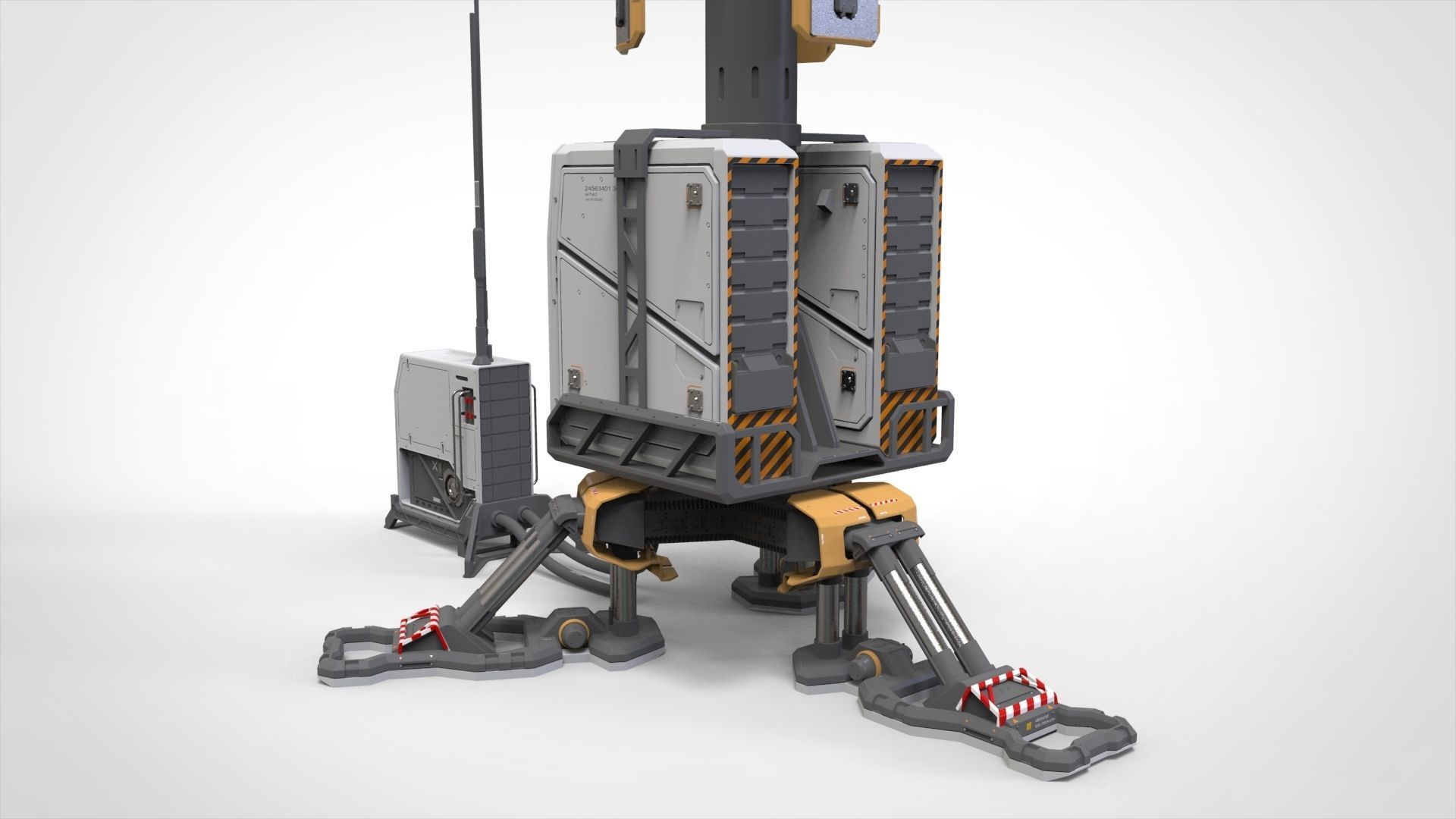 sci fi Lighthouse 3D model_4