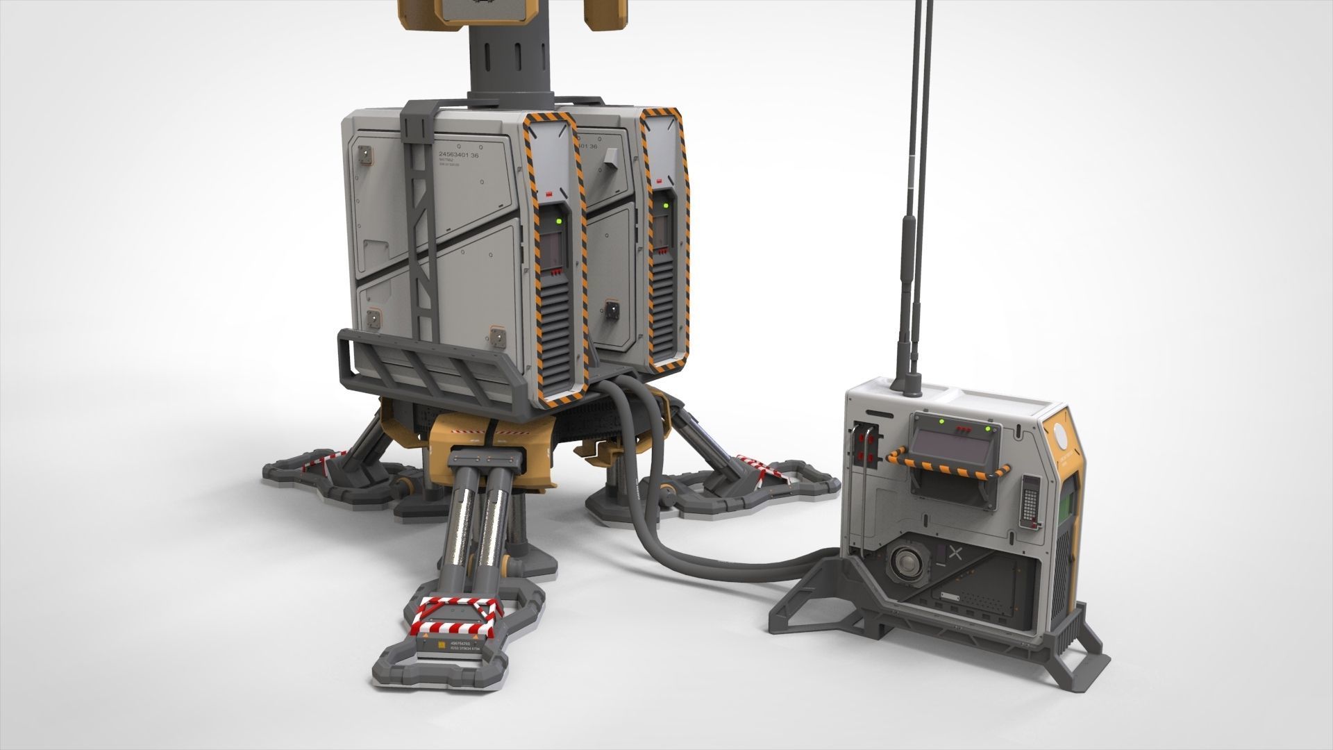 sci fi Lighthouse 3D model_2