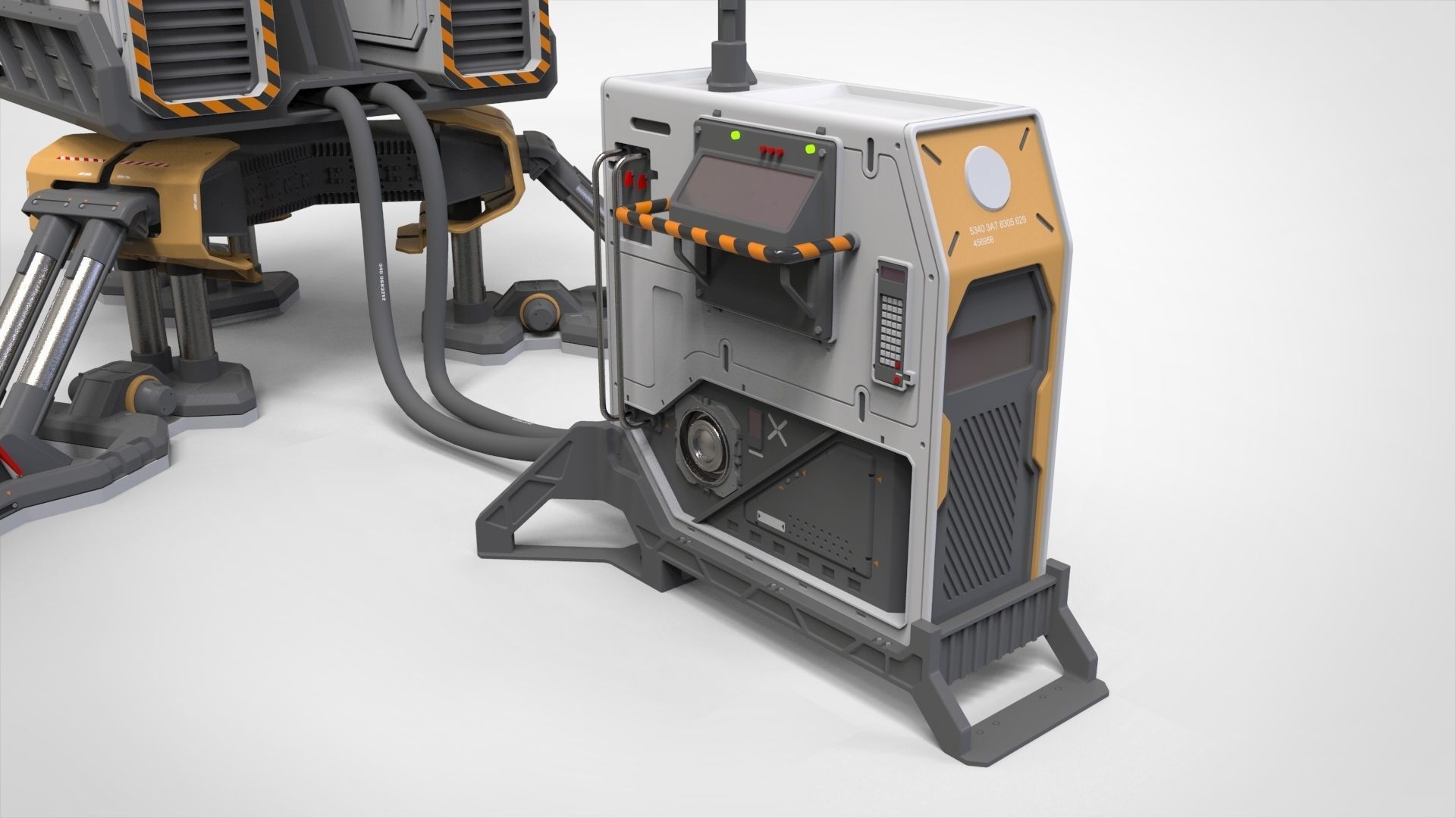 sci fi Lighthouse 3D model_5