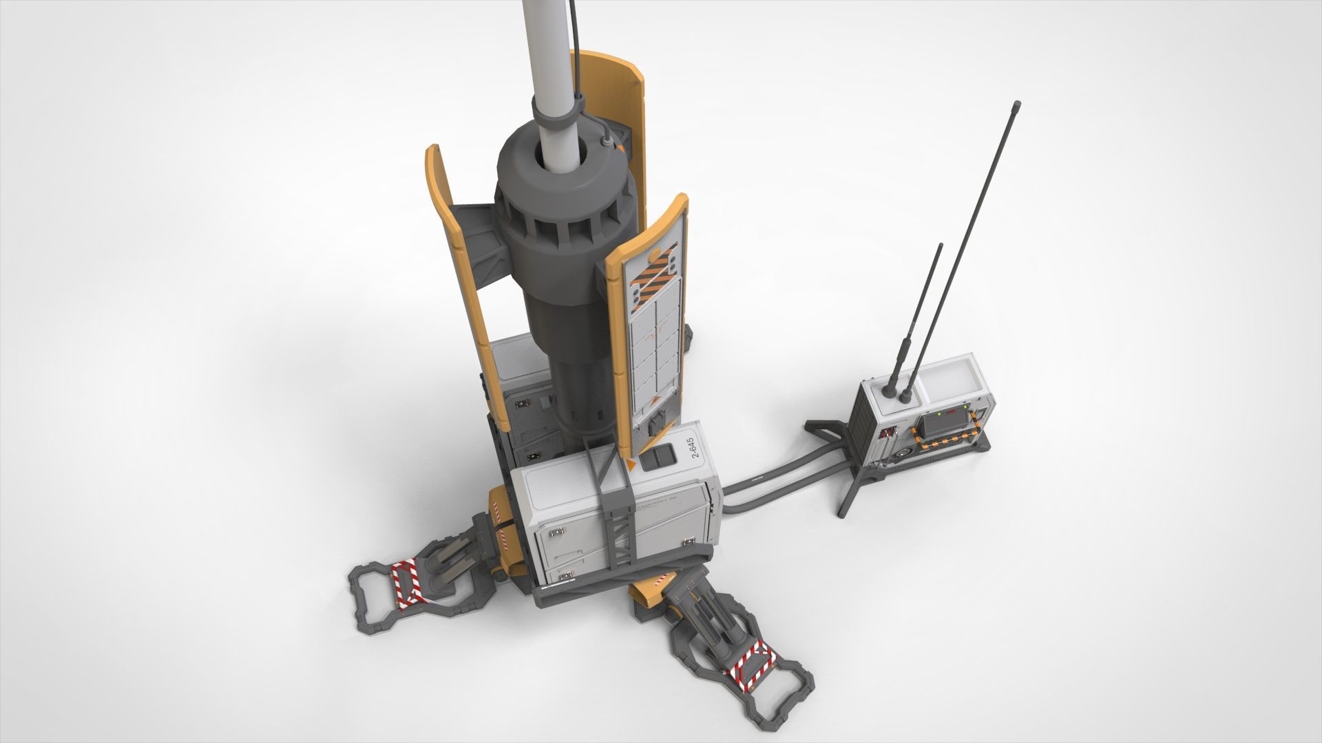 sci fi Lighthouse 3D model_11