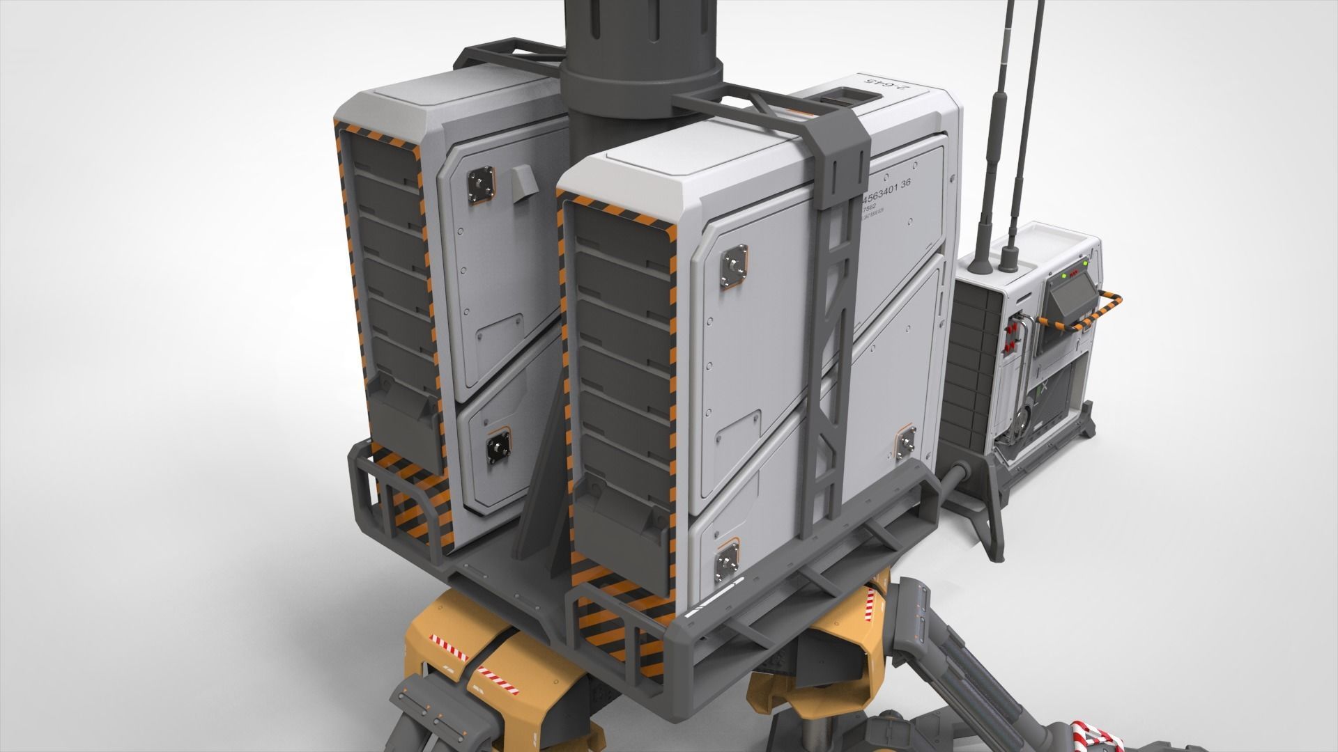 sci fi Lighthouse 3D model_9