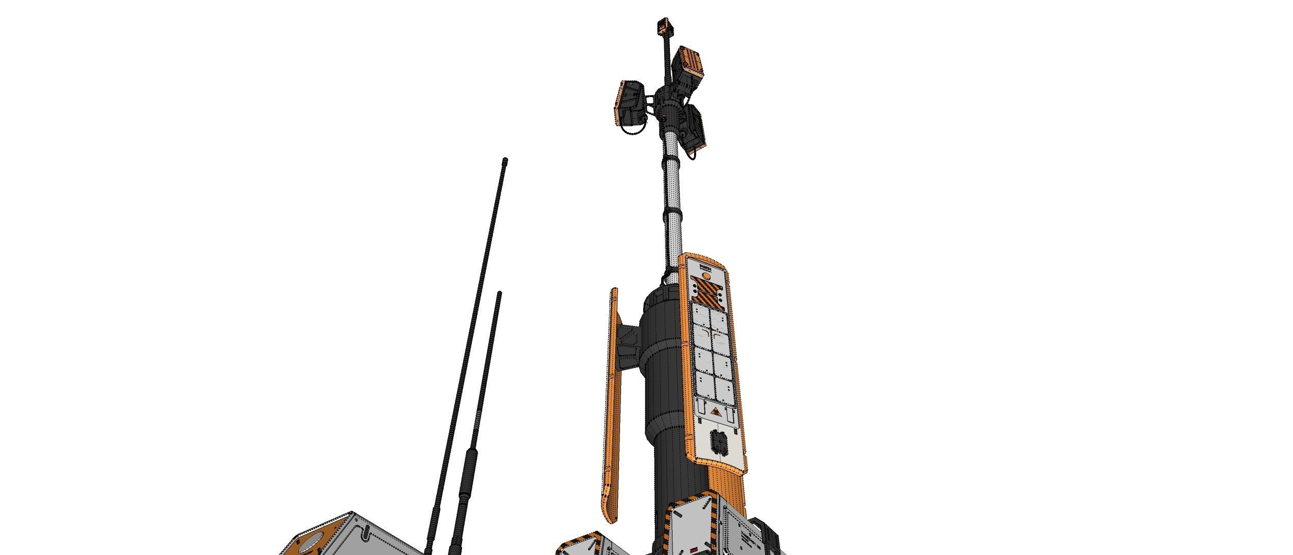 sci fi Lighthouse 3D model_24