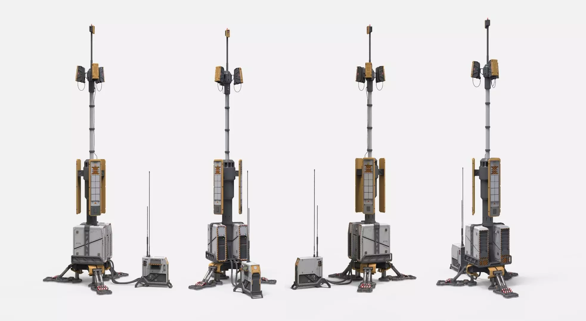 sci fi Lighthouse 3D model_0