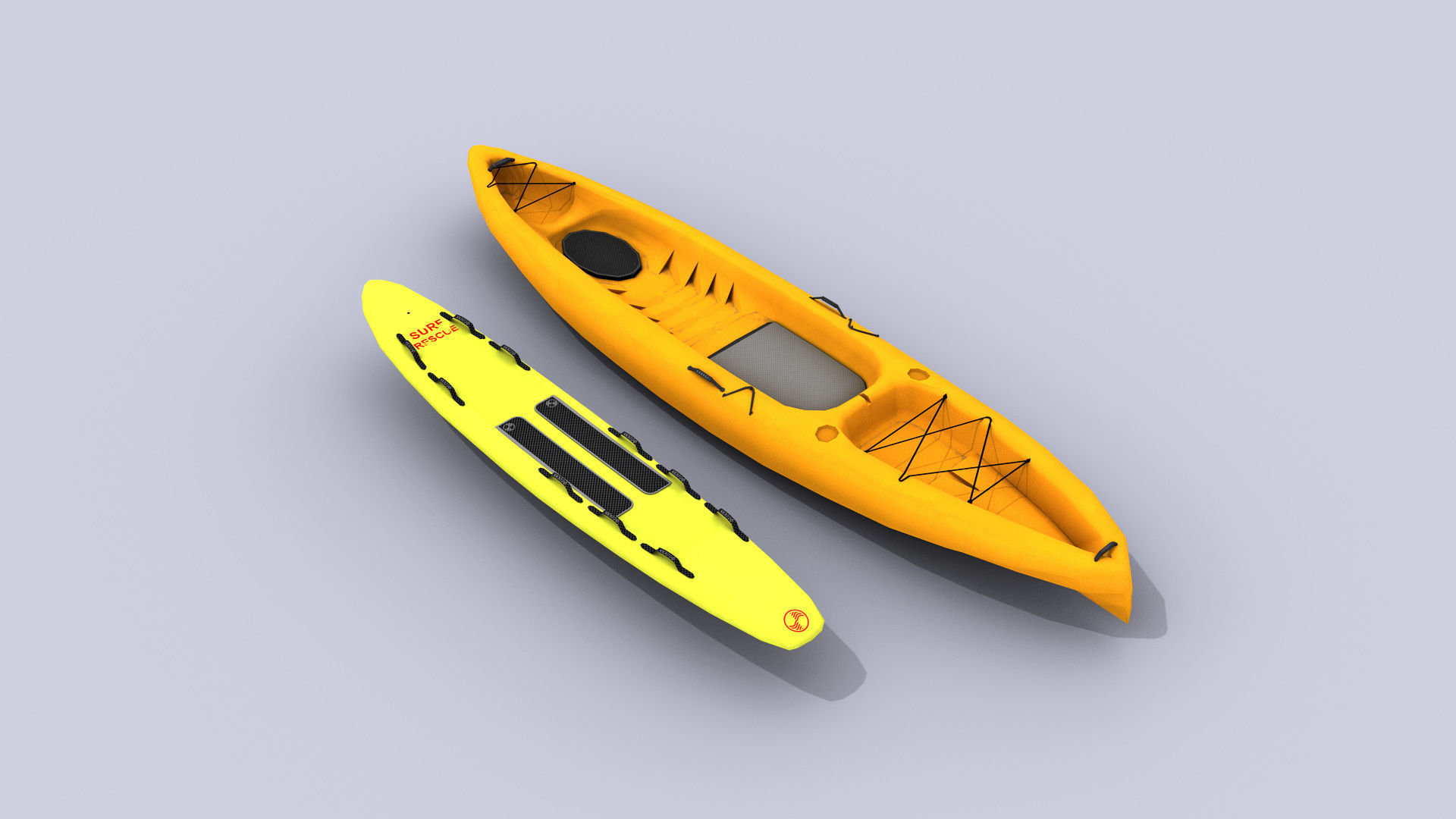 Lifeguard Accessories Low-poly 3D model_1