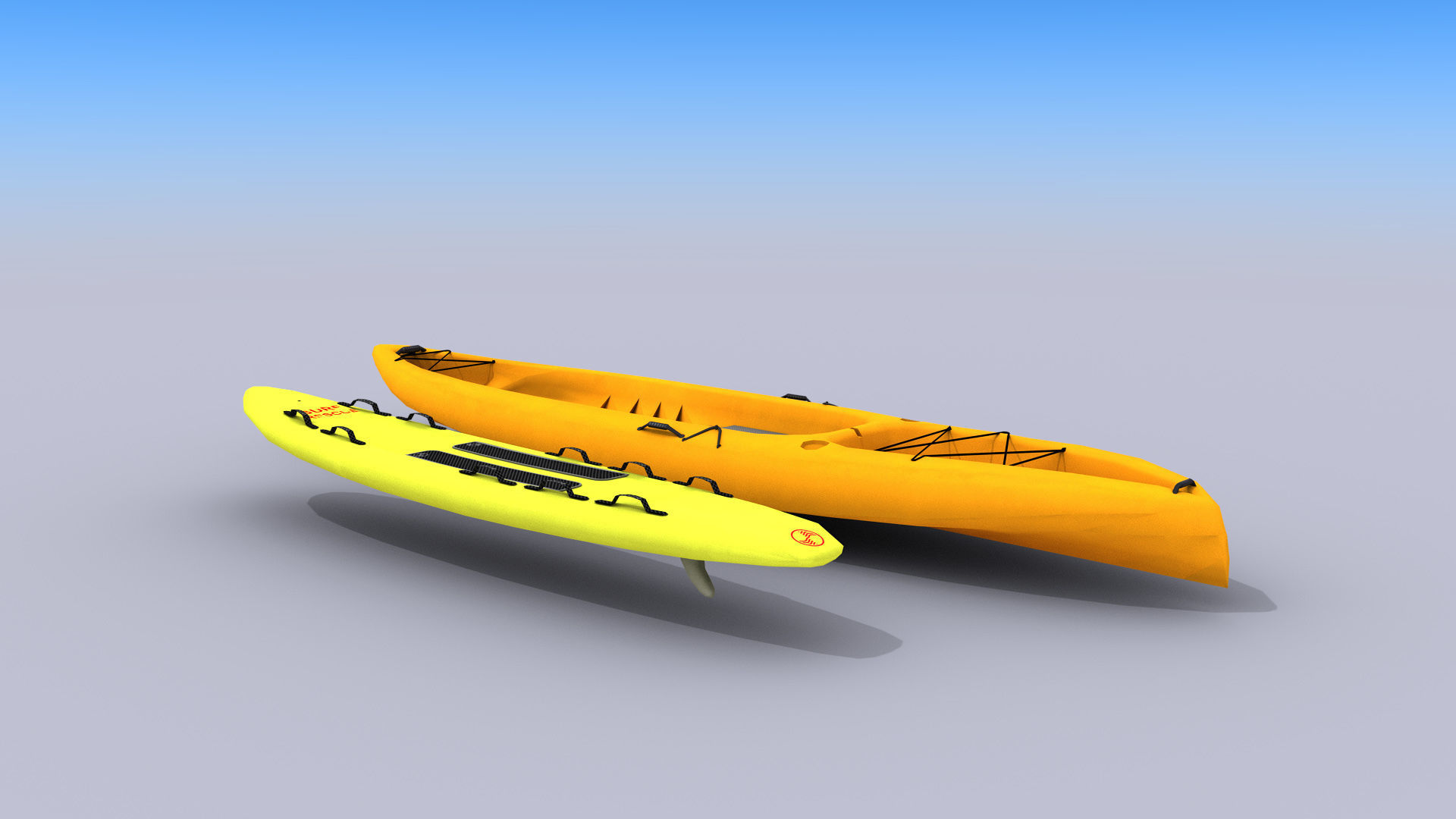 Lifeguard Accessories Low-poly 3D model_3