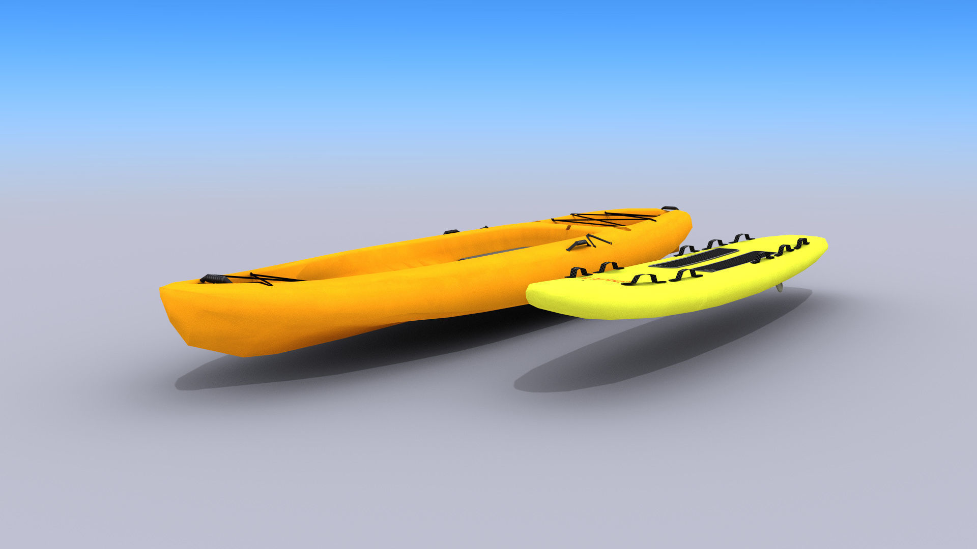 Lifeguard Accessories Low-poly 3D model_4