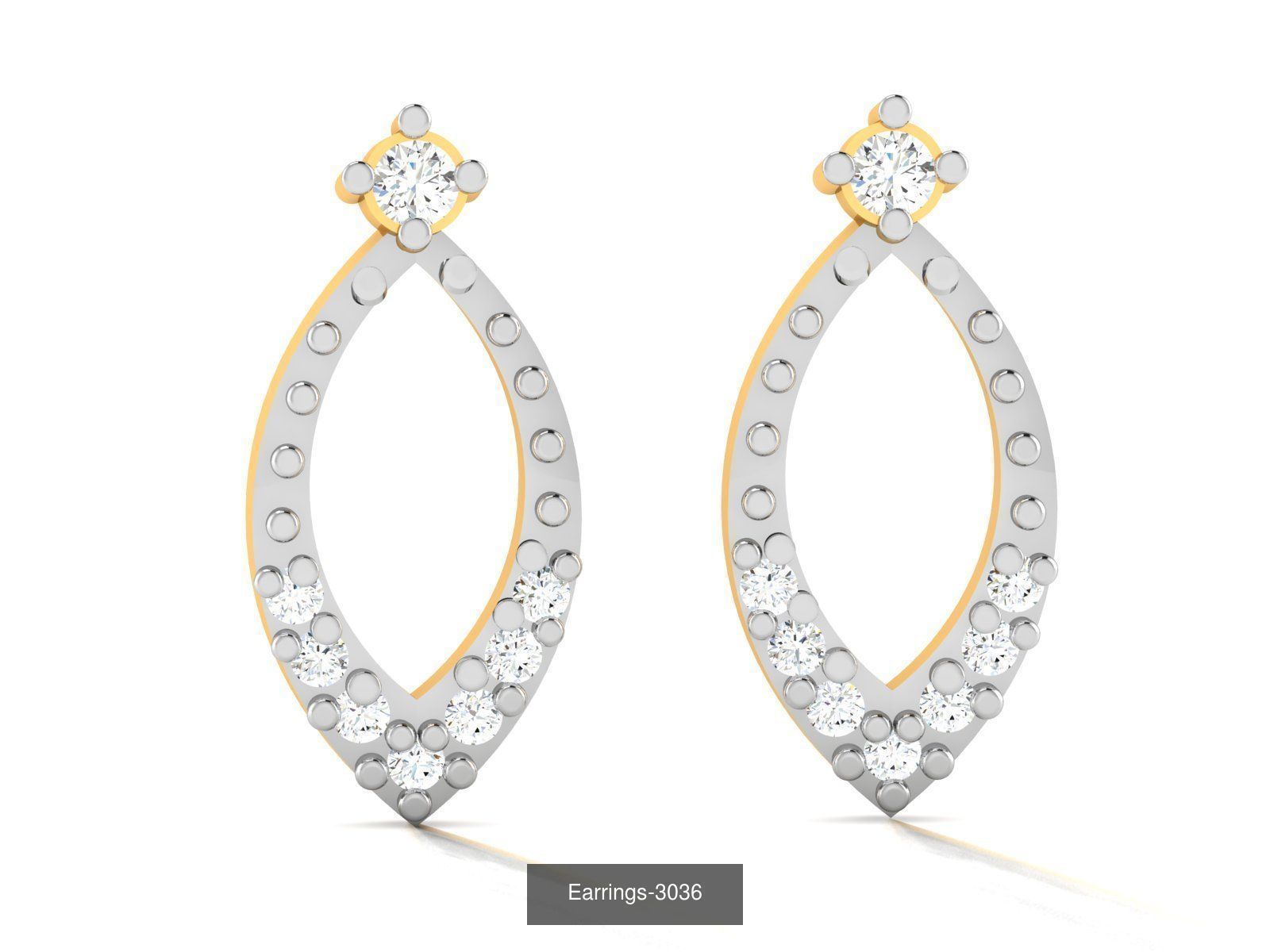100 LIGHT WT EARRINGS  3D Model Collection_17