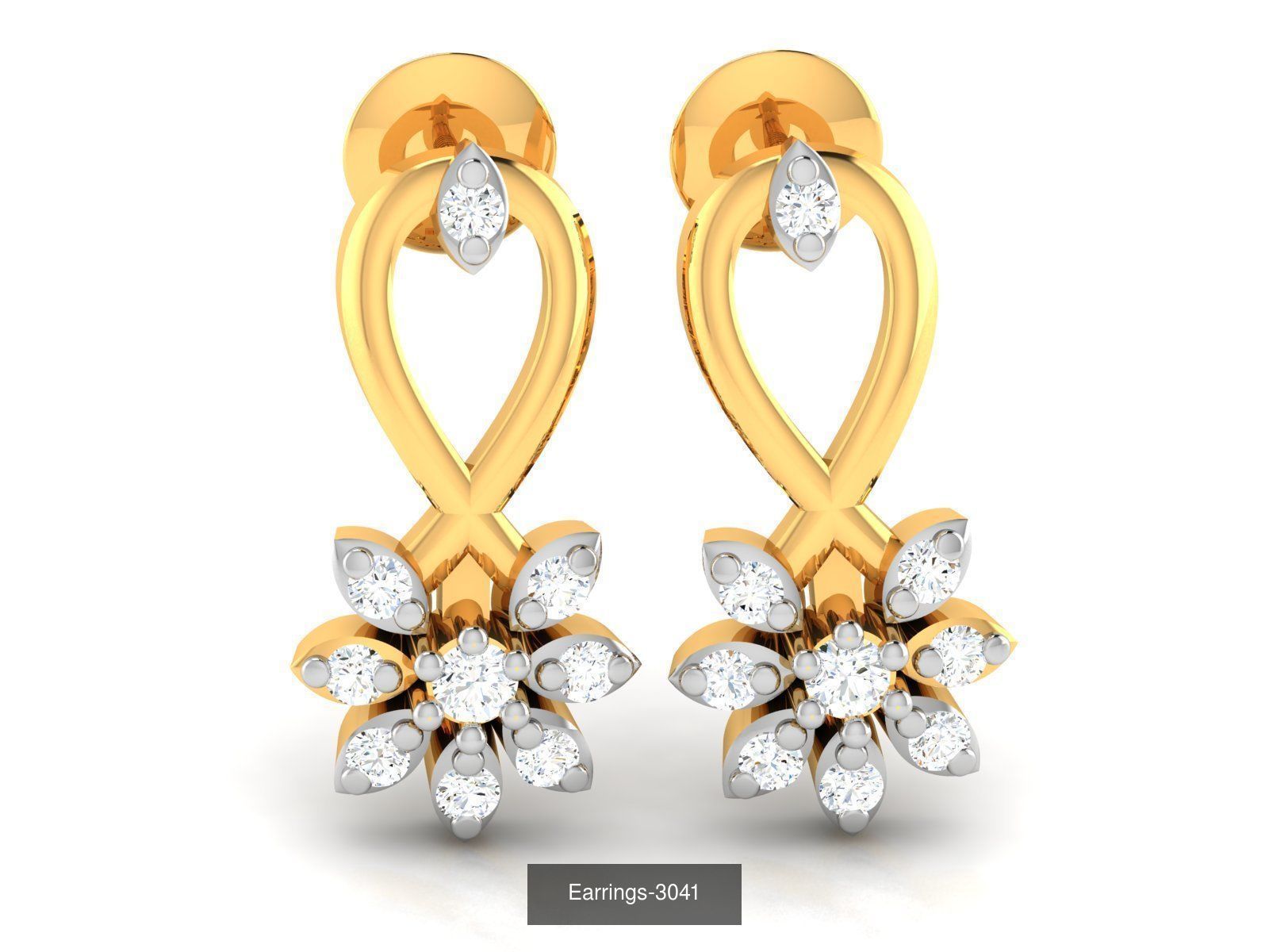 100 LIGHT WT EARRINGS  3D Model Collection_14