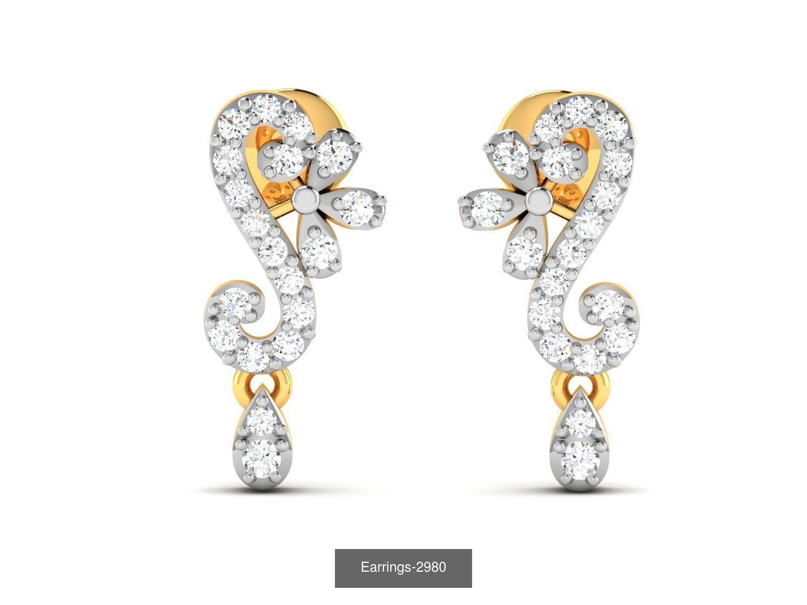 100 LIGHT WT EARRINGS  3D Model Collection_50