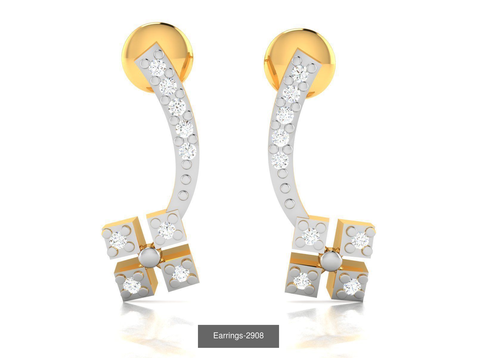 100 LIGHT WT EARRINGS  3D Model Collection_88