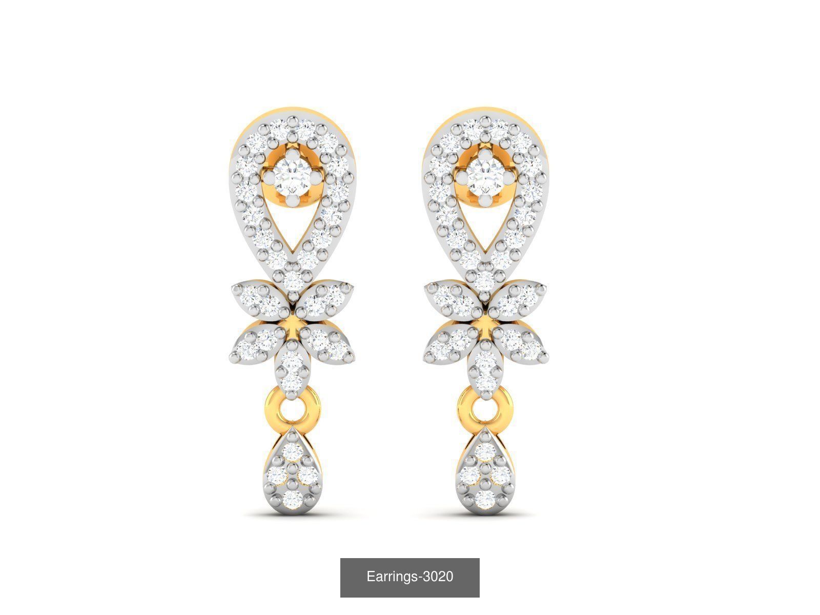 100 LIGHT WT EARRINGS  3D Model Collection_28