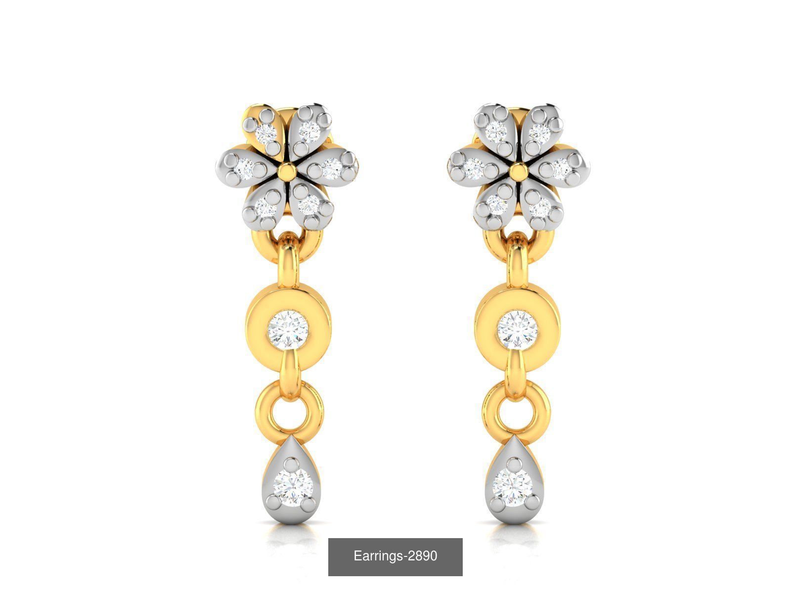 100 LIGHT WT EARRINGS  3D Model Collection_103