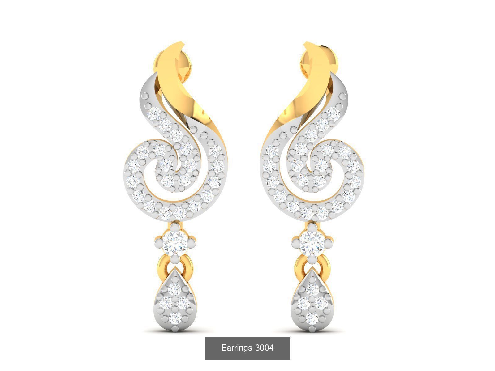 100 LIGHT WT EARRINGS  3D Model Collection_41