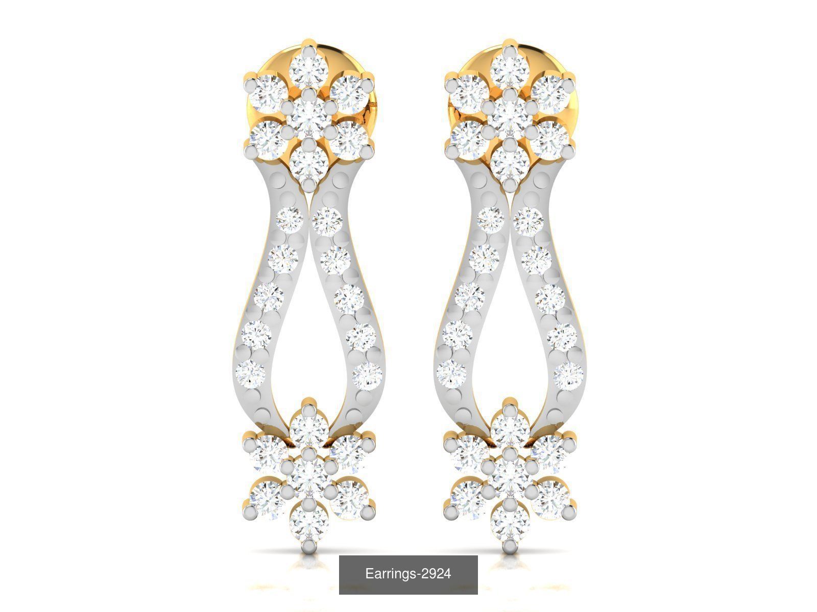 100 LIGHT WT EARRINGS  3D Model Collection_75