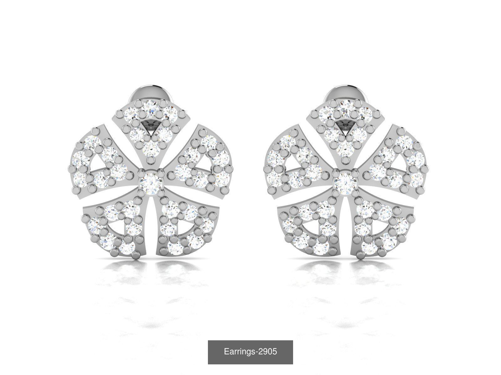 100 LIGHT WT EARRINGS  3D Model Collection_91