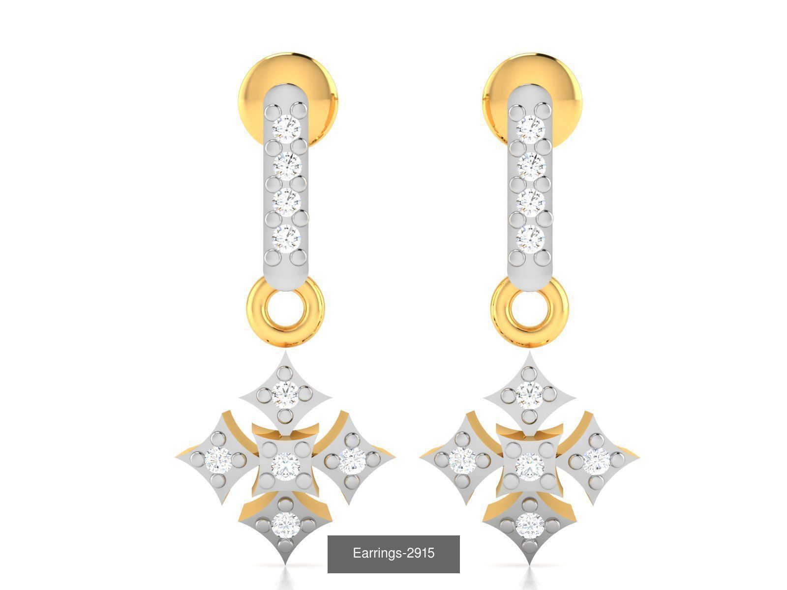 100 LIGHT WT EARRINGS  3D Model Collection_82