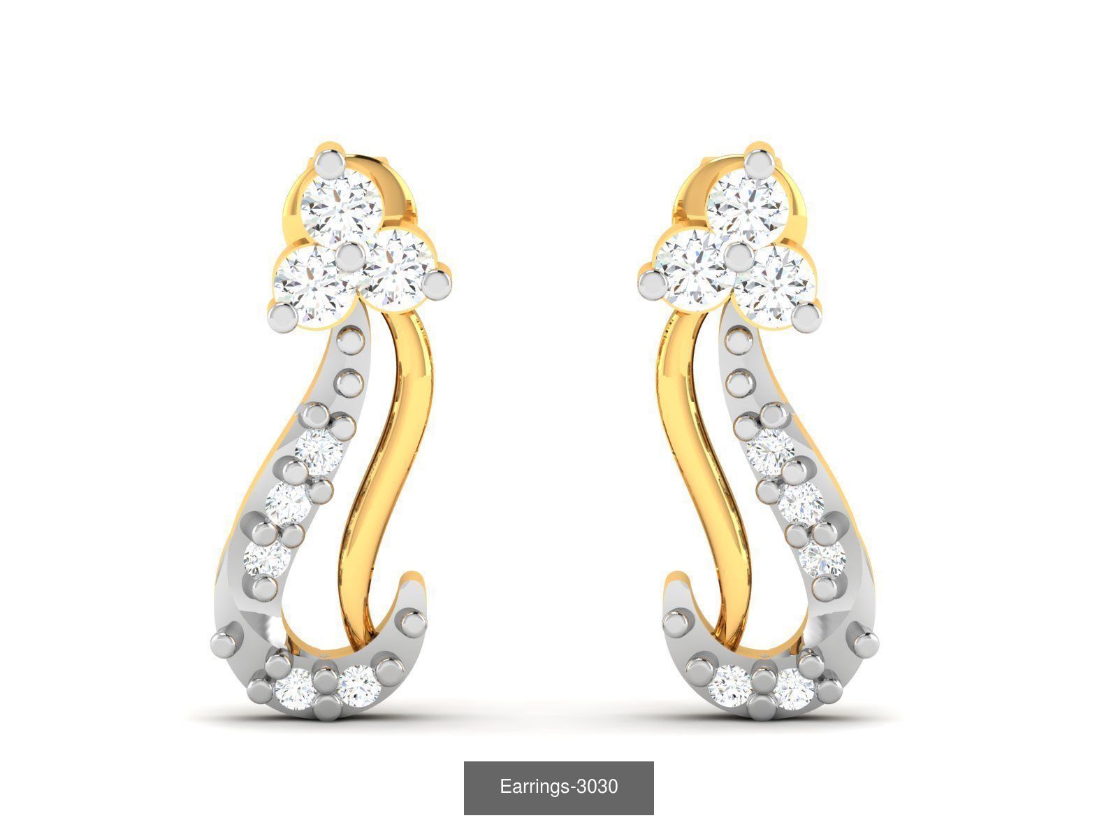 100 LIGHT WT EARRINGS  3D Model Collection_22