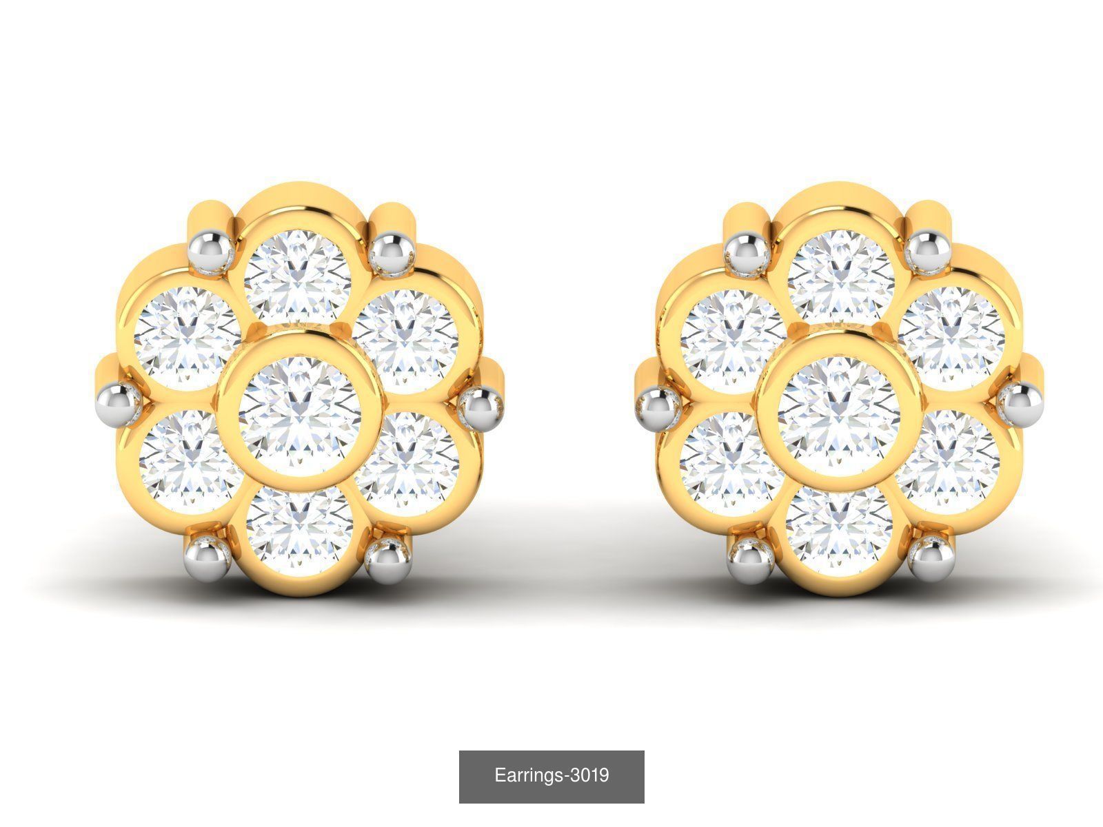 100 LIGHT WT EARRINGS  3D Model Collection_29
