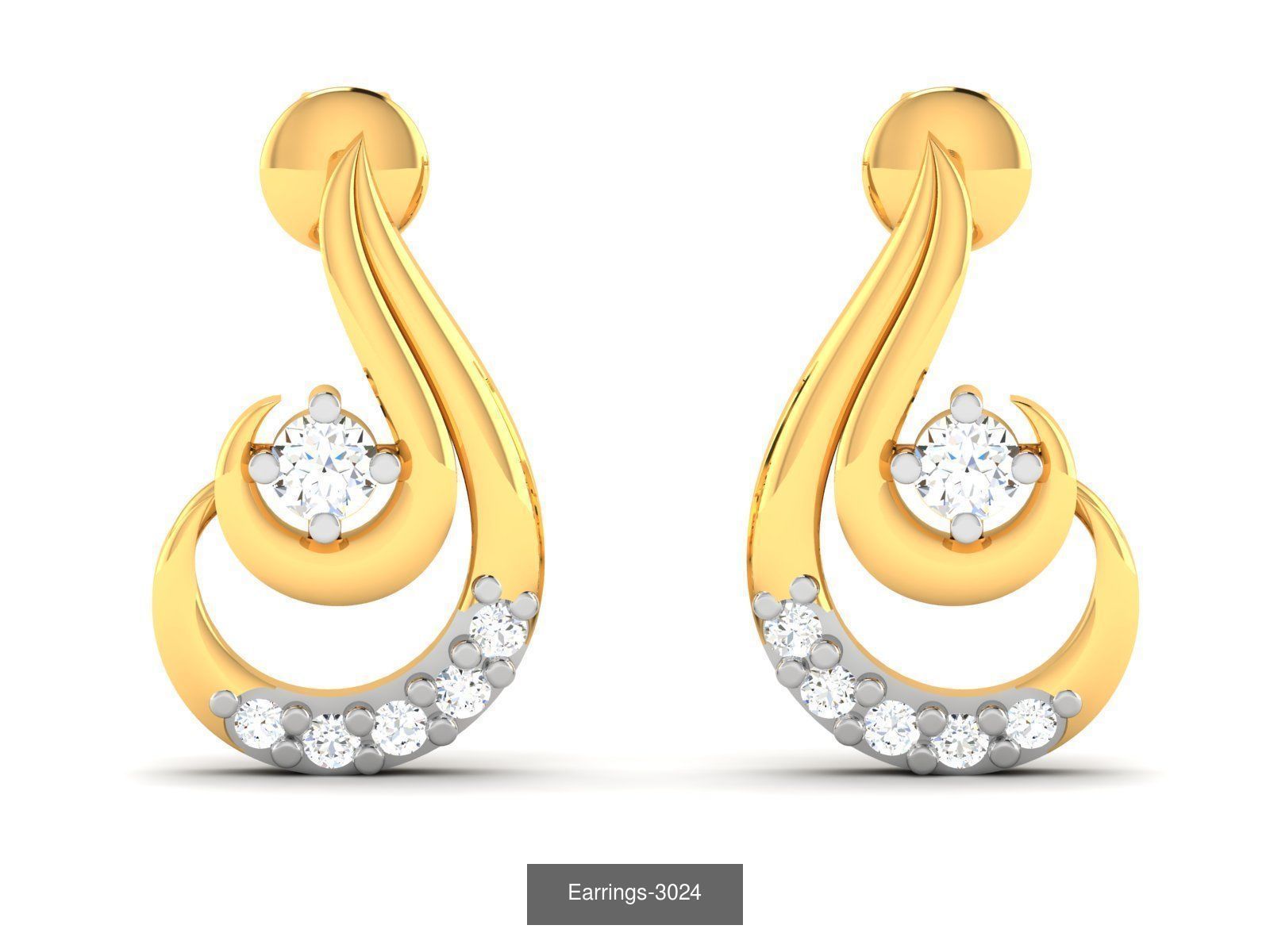 100 LIGHT WT EARRINGS  3D Model Collection_26