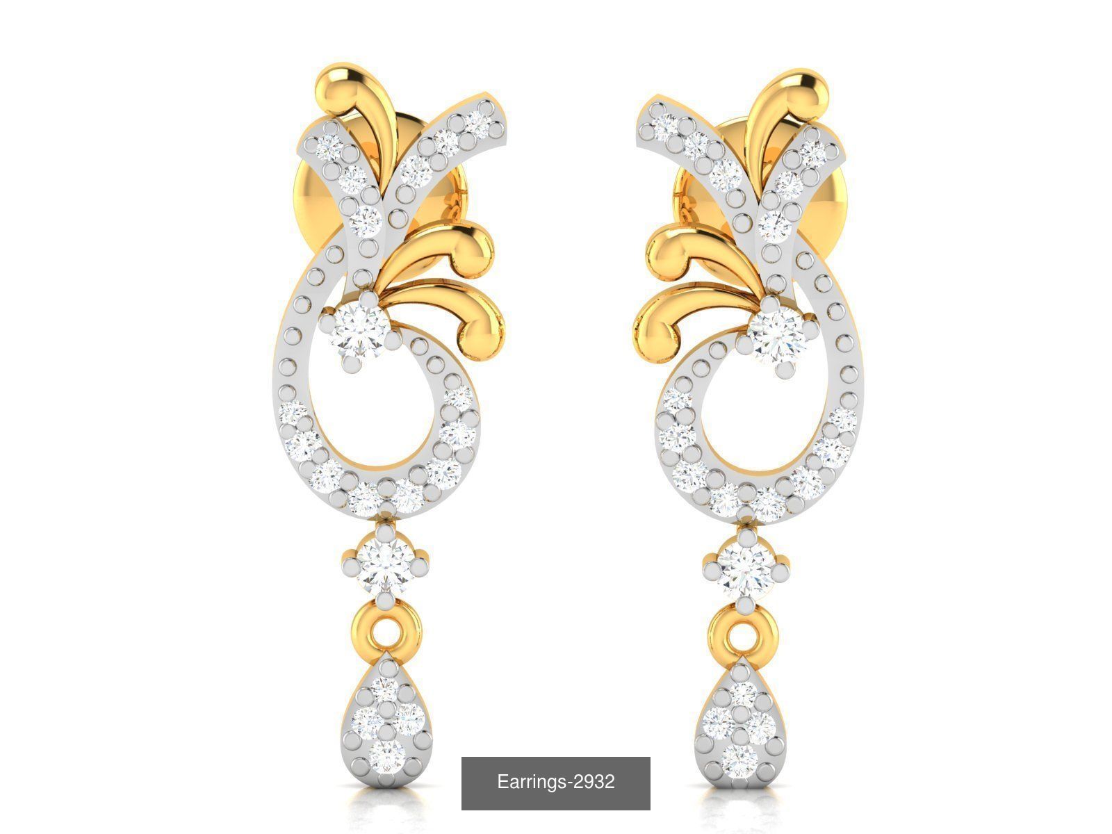 100 LIGHT WT EARRINGS  3D Model Collection_72