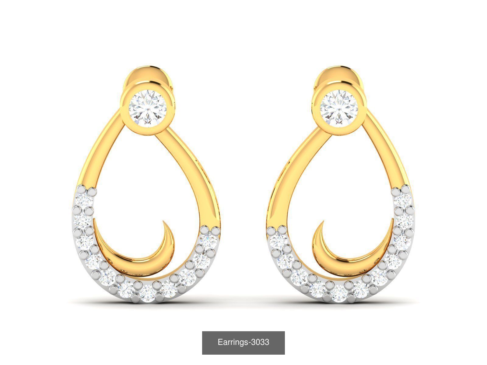 100 LIGHT WT EARRINGS  3D Model Collection_19