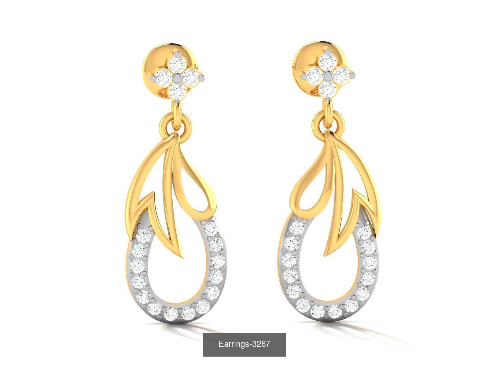 100 LIGHT WT EARRINGS  3D Model Collection_107