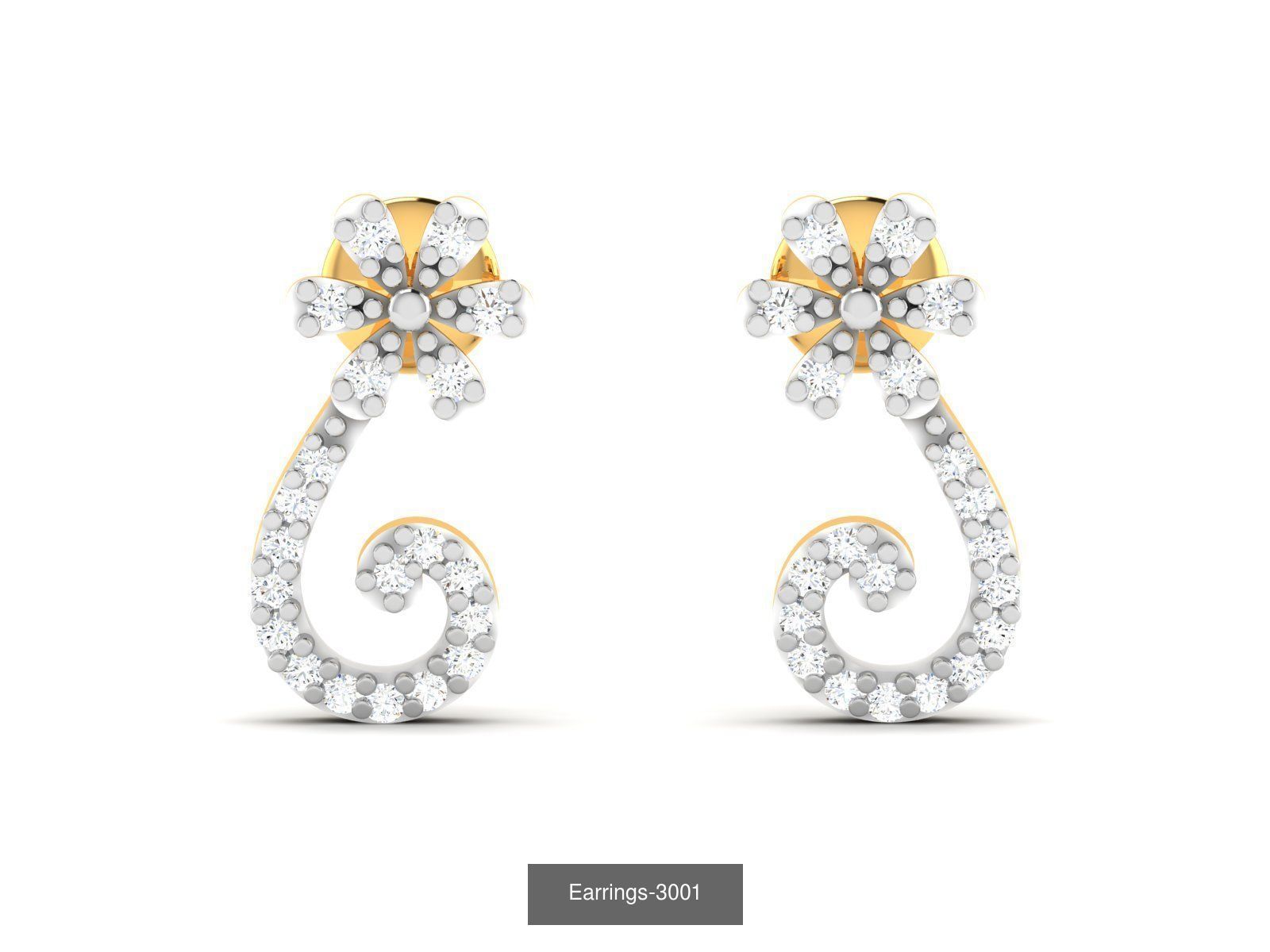 100 LIGHT WT EARRINGS  3D Model Collection_43