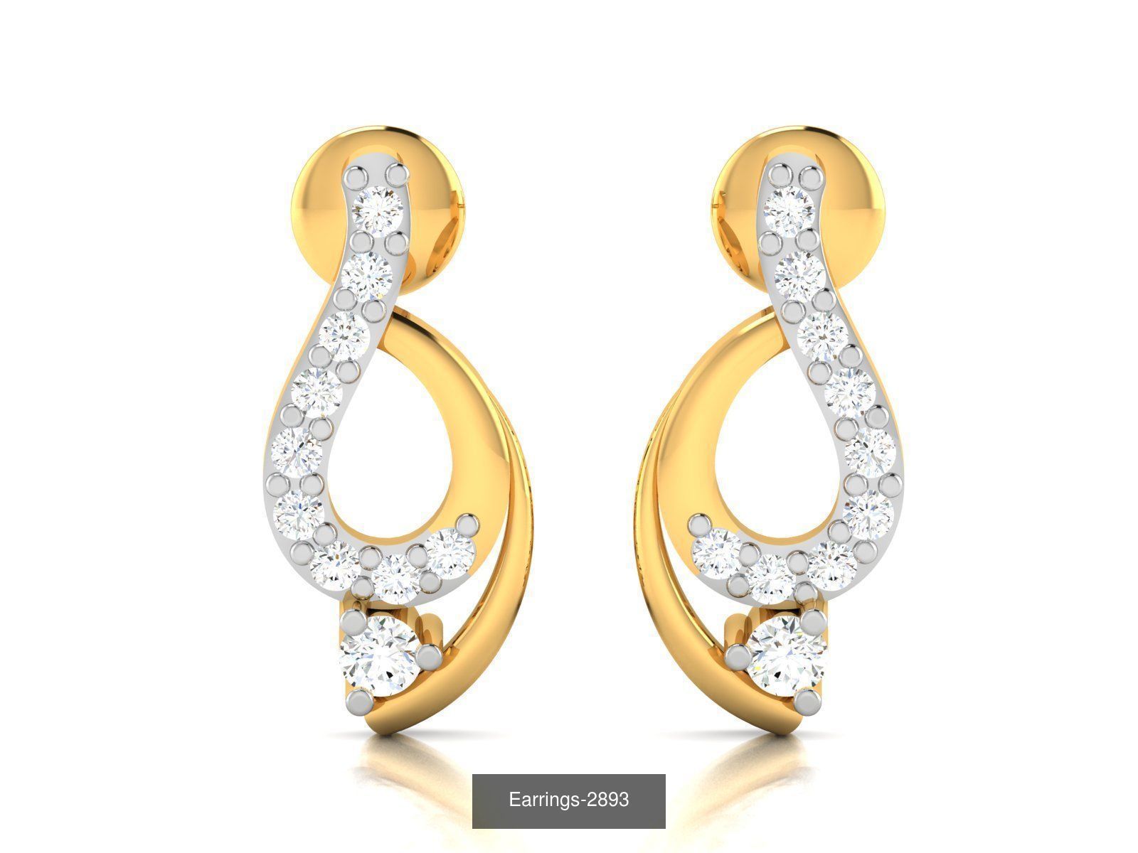 100 LIGHT WT EARRINGS  3D Model Collection_100
