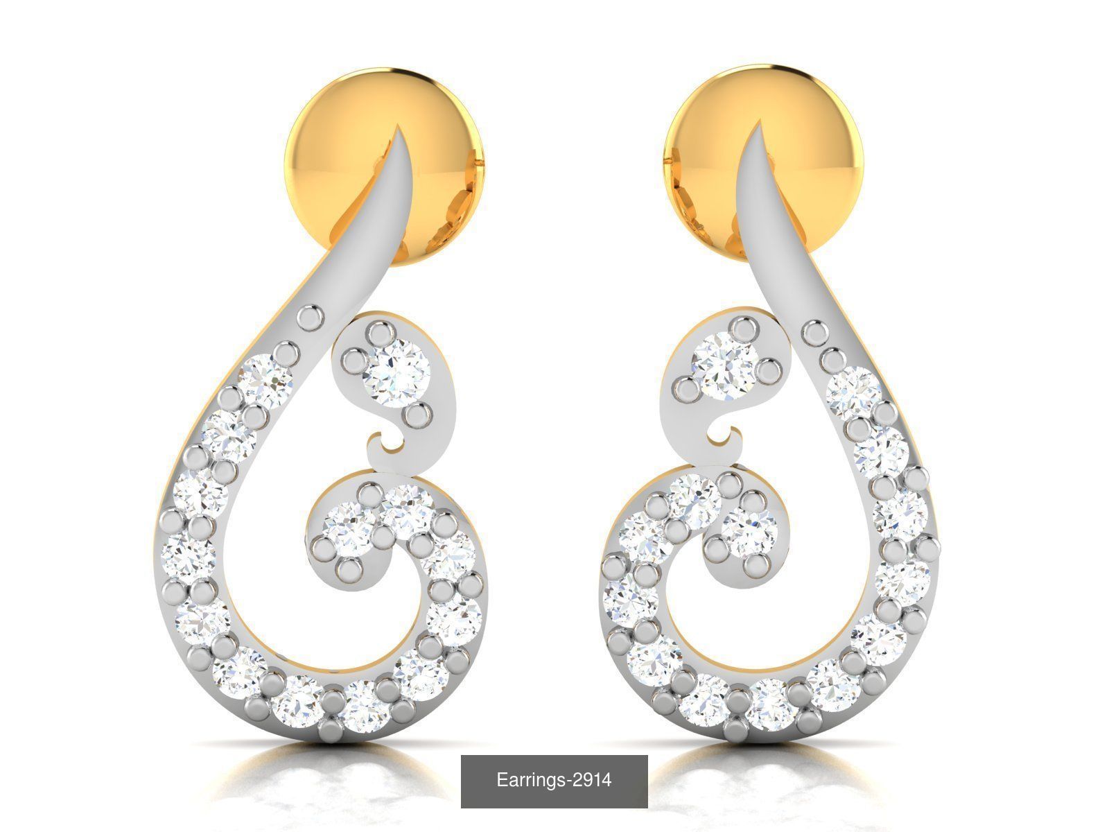 100 LIGHT WT EARRINGS  3D Model Collection_83