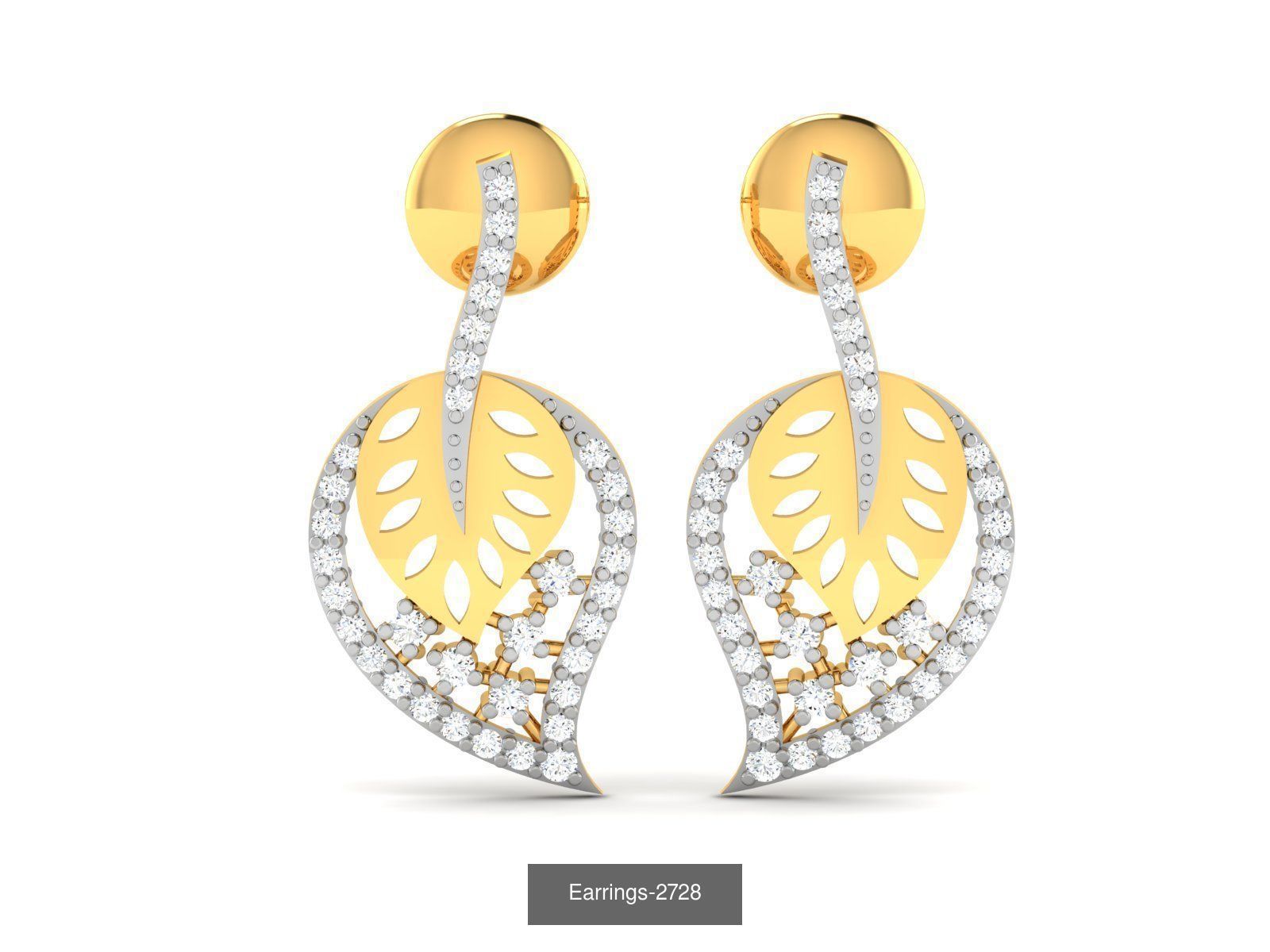 100 LIGHT WT EARRINGS  3D Model Collection_12