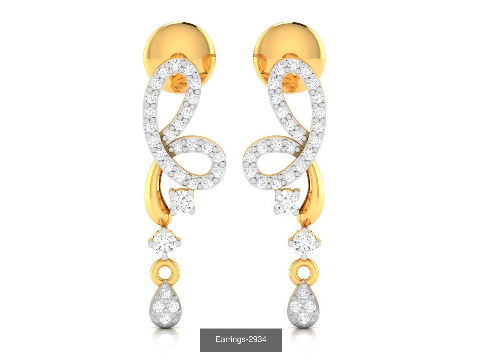 100 LIGHT WT EARRINGS  3D Model Collection_70