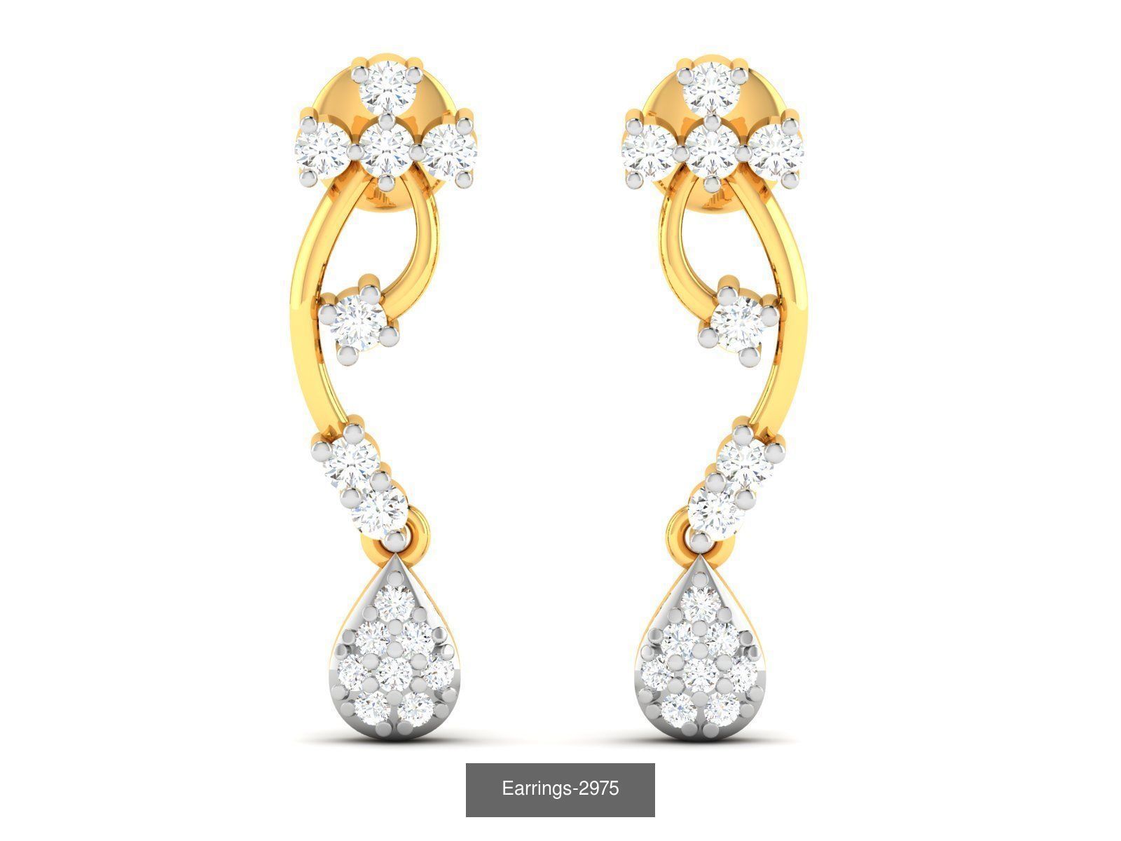 100 LIGHT WT EARRINGS  3D Model Collection_54