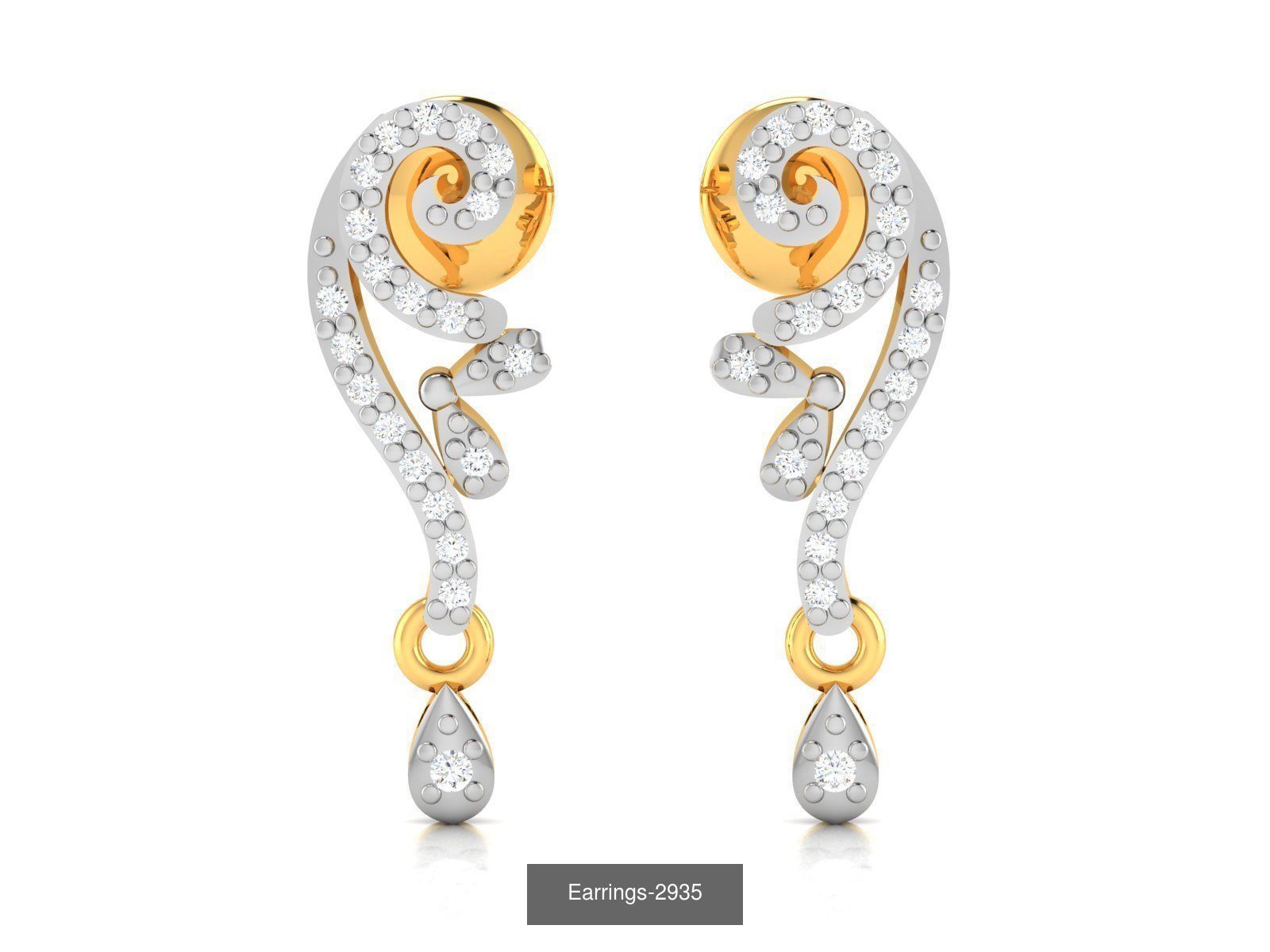 100 LIGHT WT EARRINGS  3D Model Collection_69