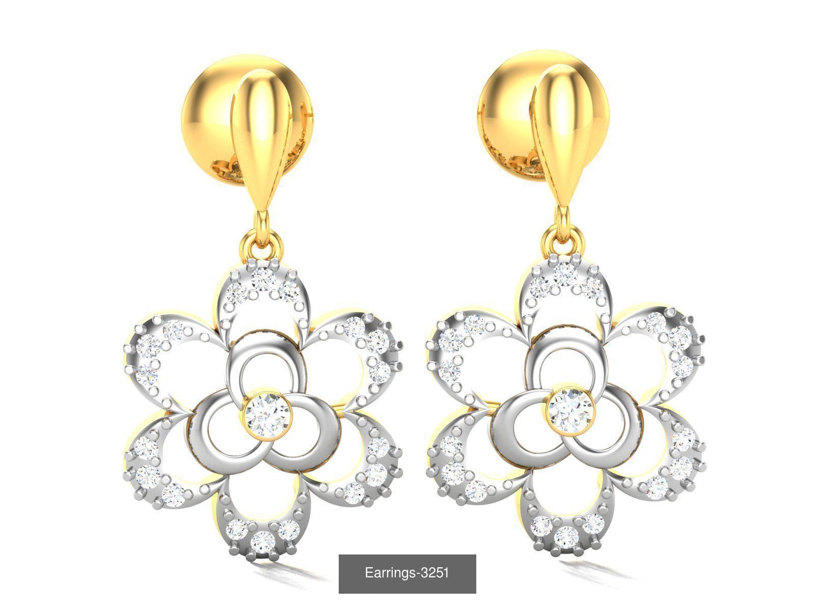 100 LIGHT WT EARRINGS  3D Model Collection_108