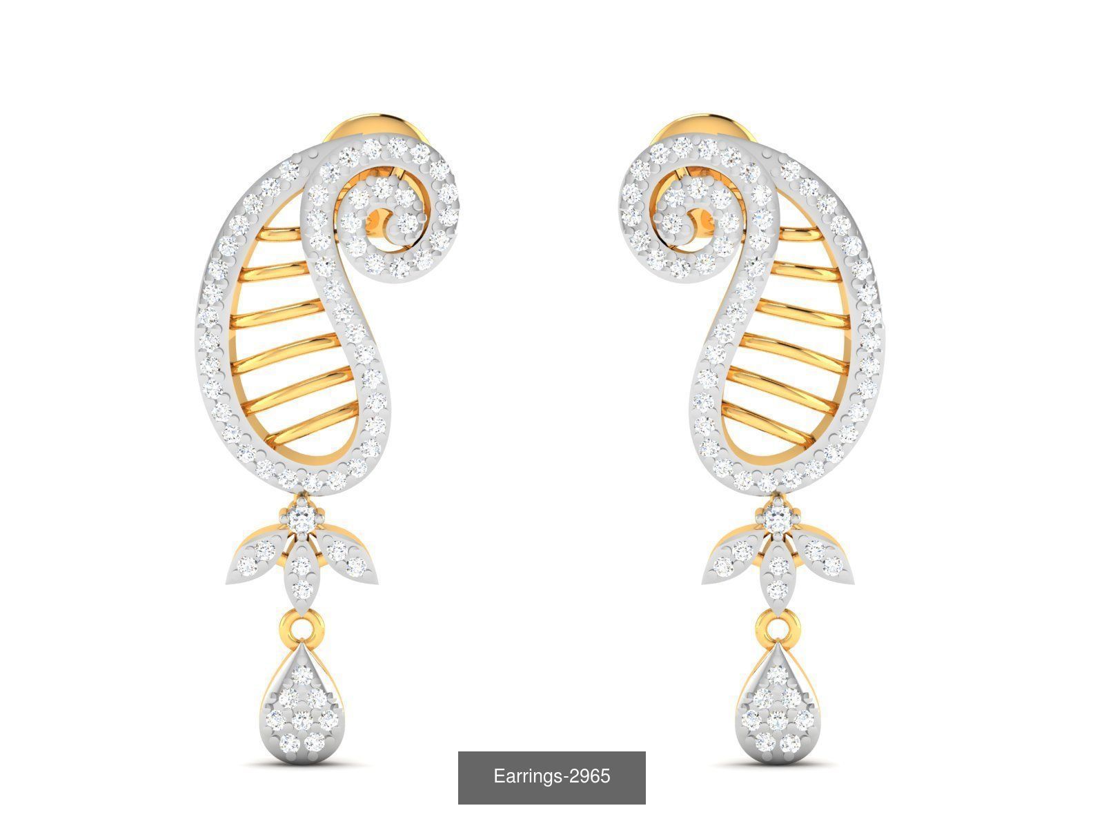100 LIGHT WT EARRINGS  3D Model Collection_61