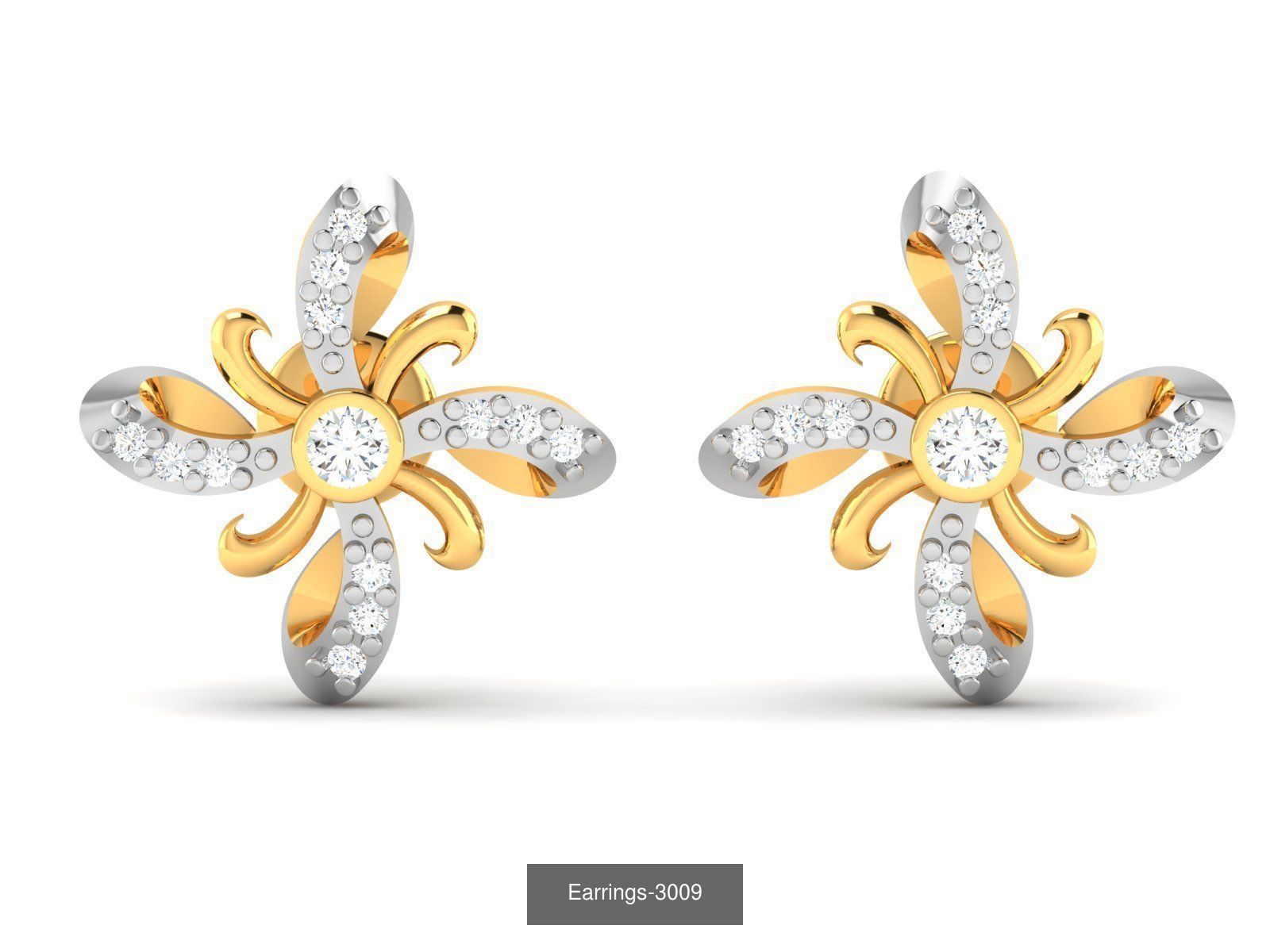 100 LIGHT WT EARRINGS  3D Model Collection_38