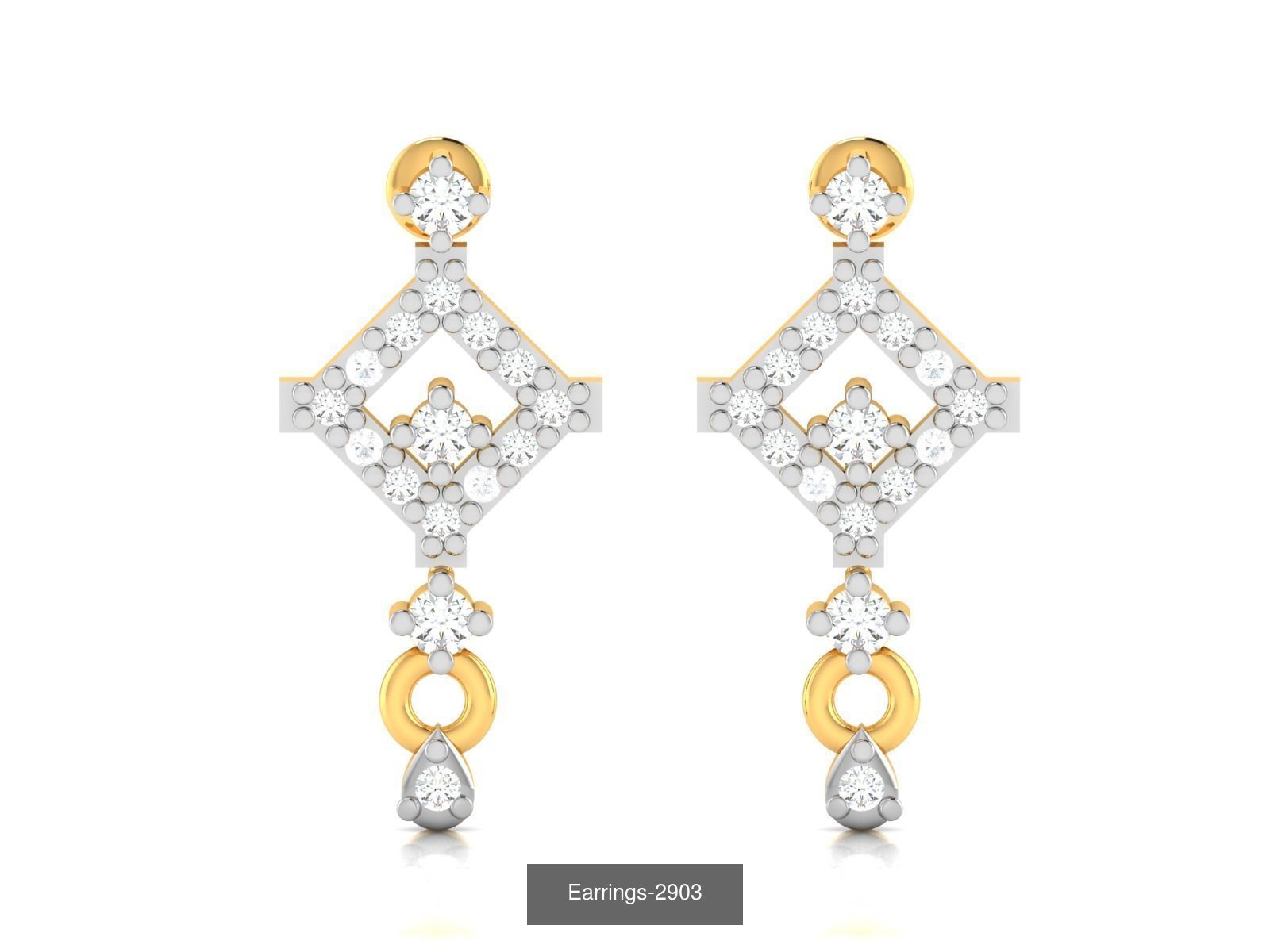 100 LIGHT WT EARRINGS  3D Model Collection_93