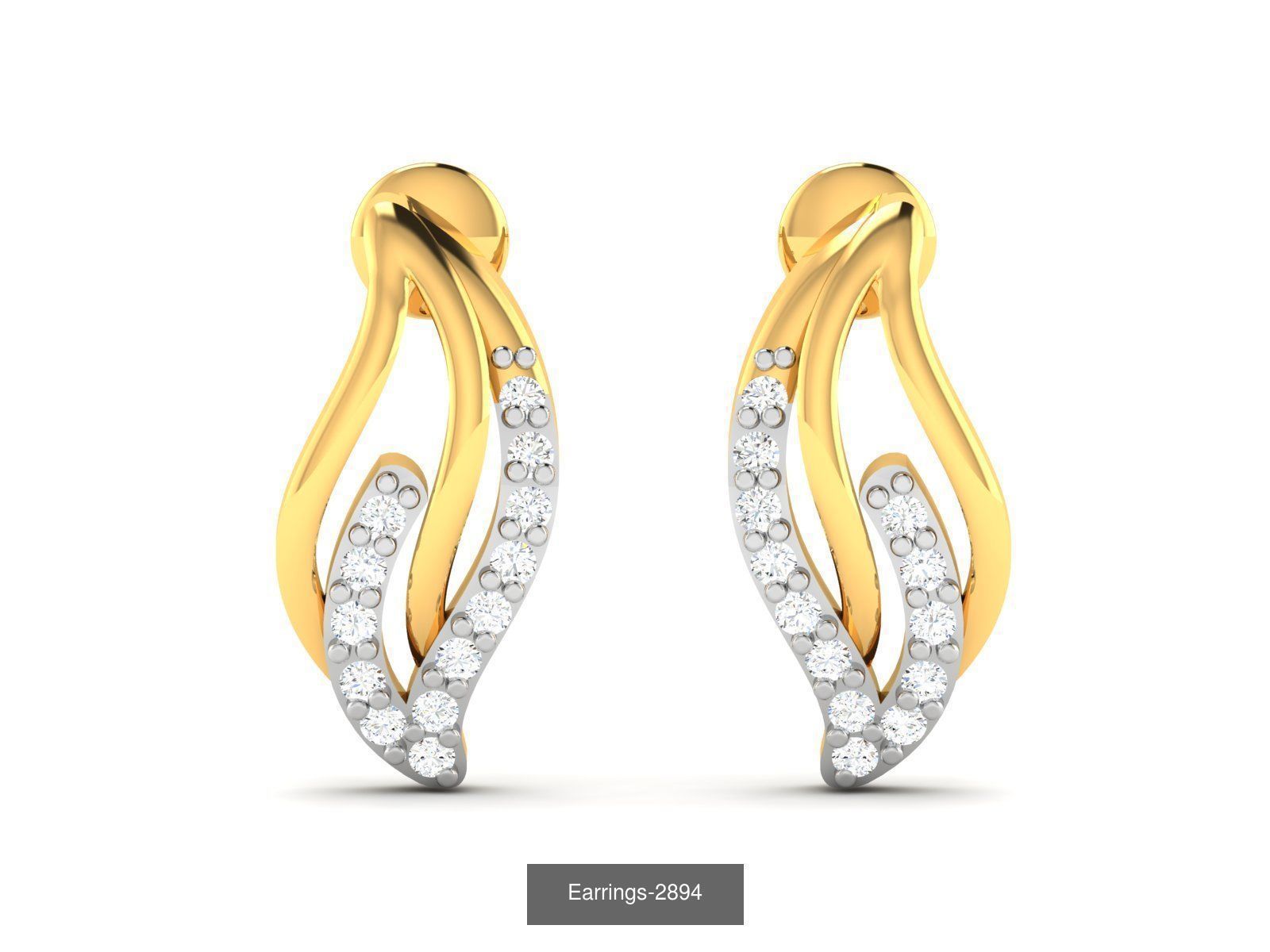100 LIGHT WT EARRINGS  3D Model Collection_99