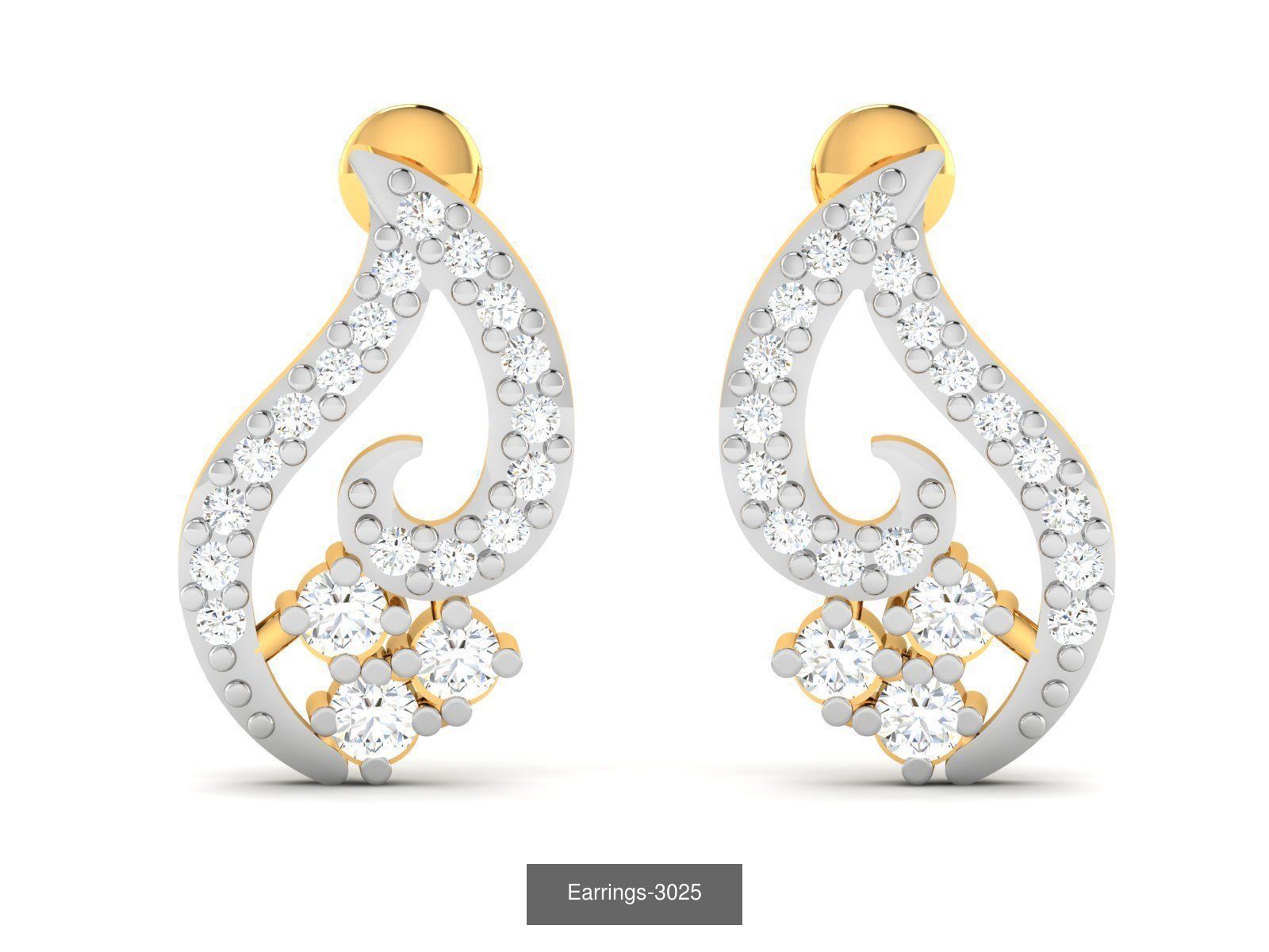 100 LIGHT WT EARRINGS  3D Model Collection_25