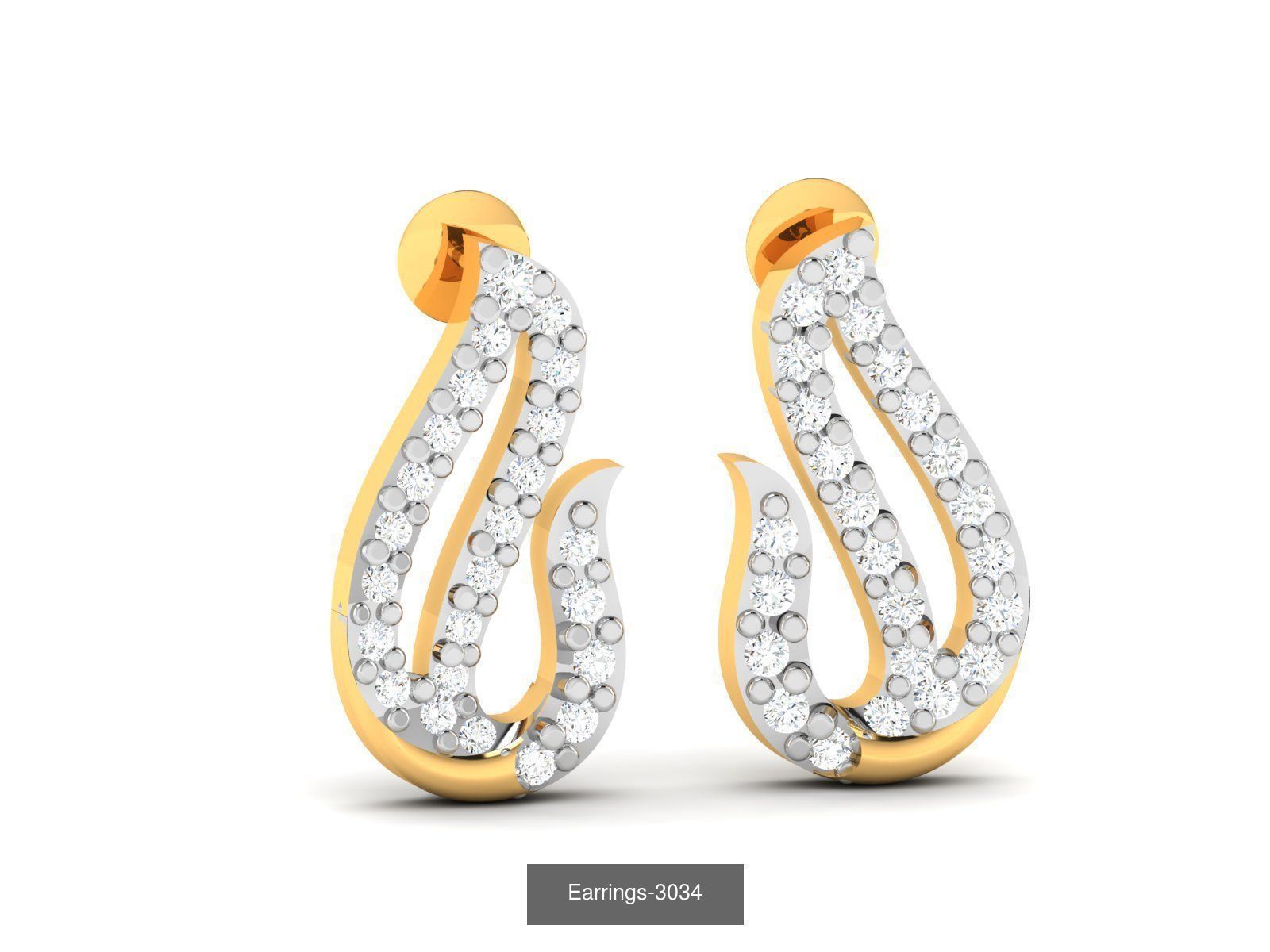 100 LIGHT WT EARRINGS  3D Model Collection_18