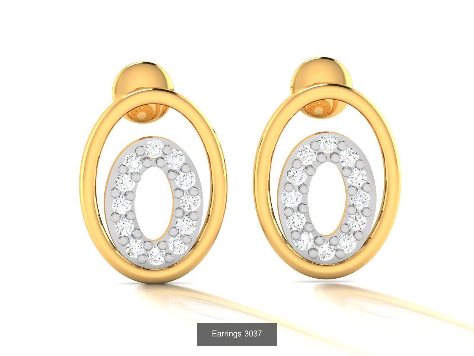 100 LIGHT WT EARRINGS  3D Model Collection_16