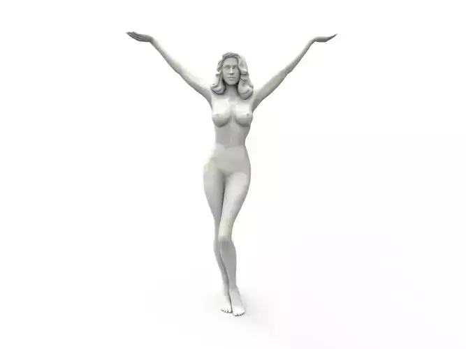 Girl Statue 3D print model