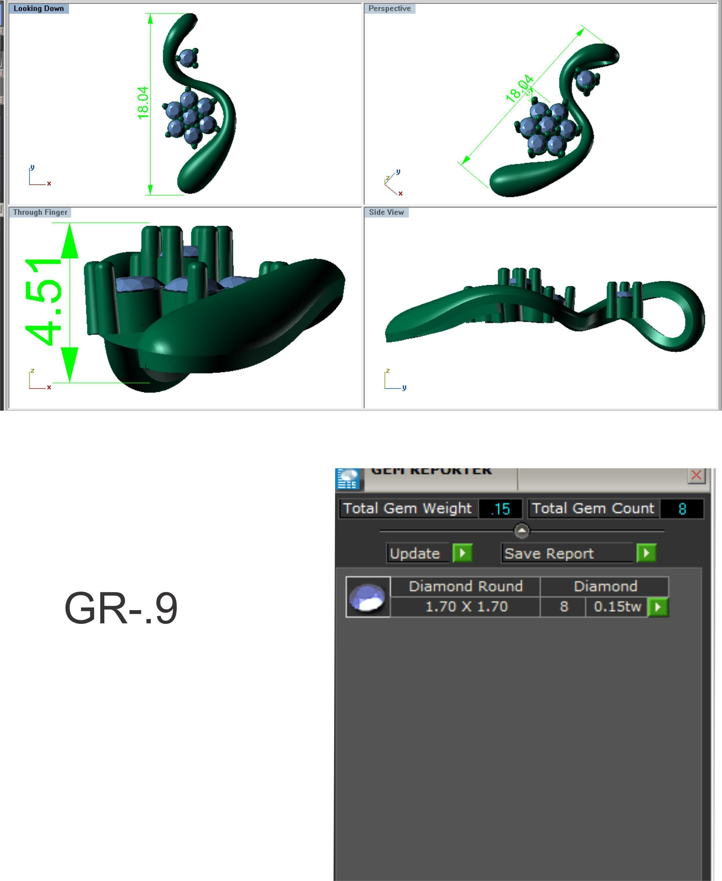 Women pendant 3dm render detail 3D print model 3D print model_6
