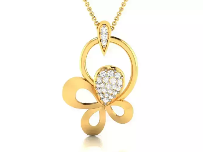 Women pendant 3dm render detail 3D print model