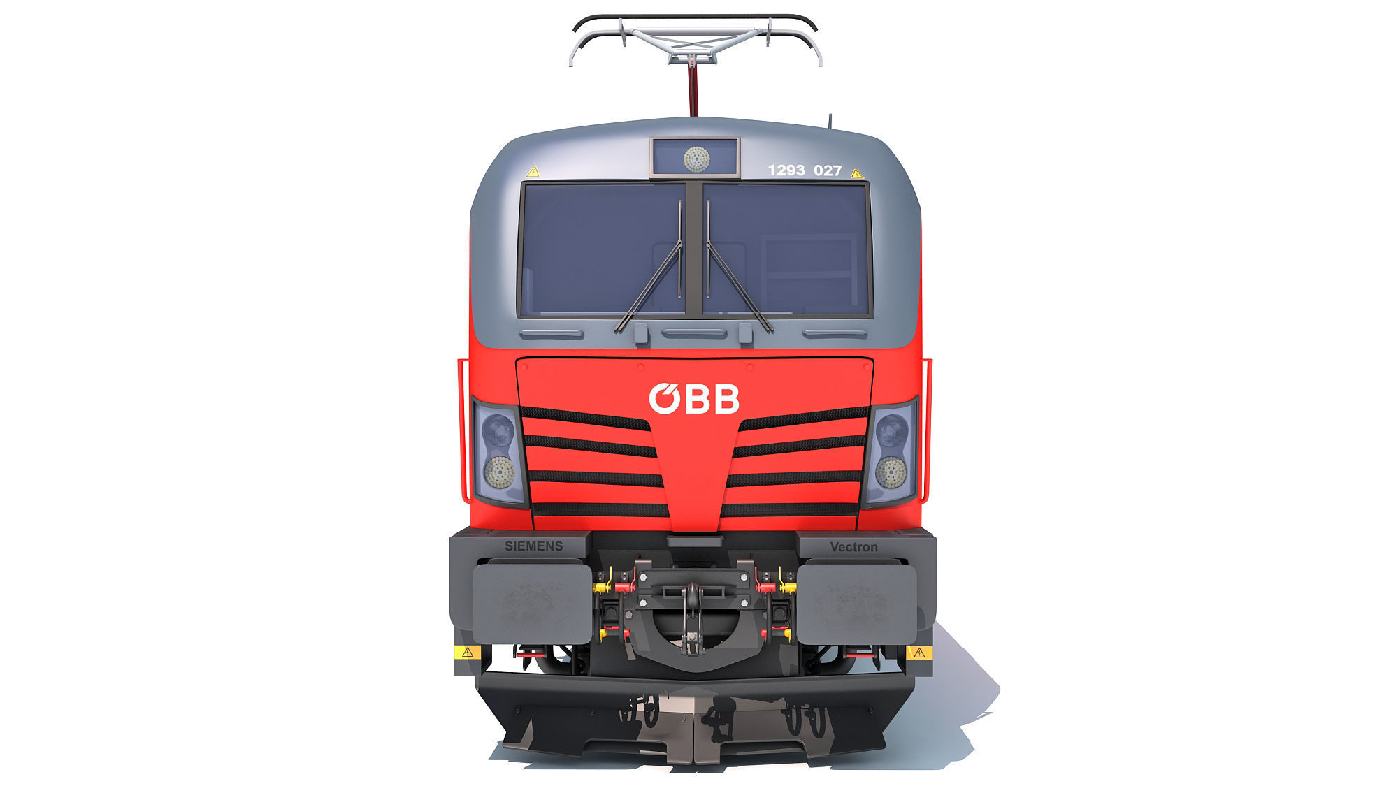 Siemens Vectron Locomotive Austrian Railways 3D model_8